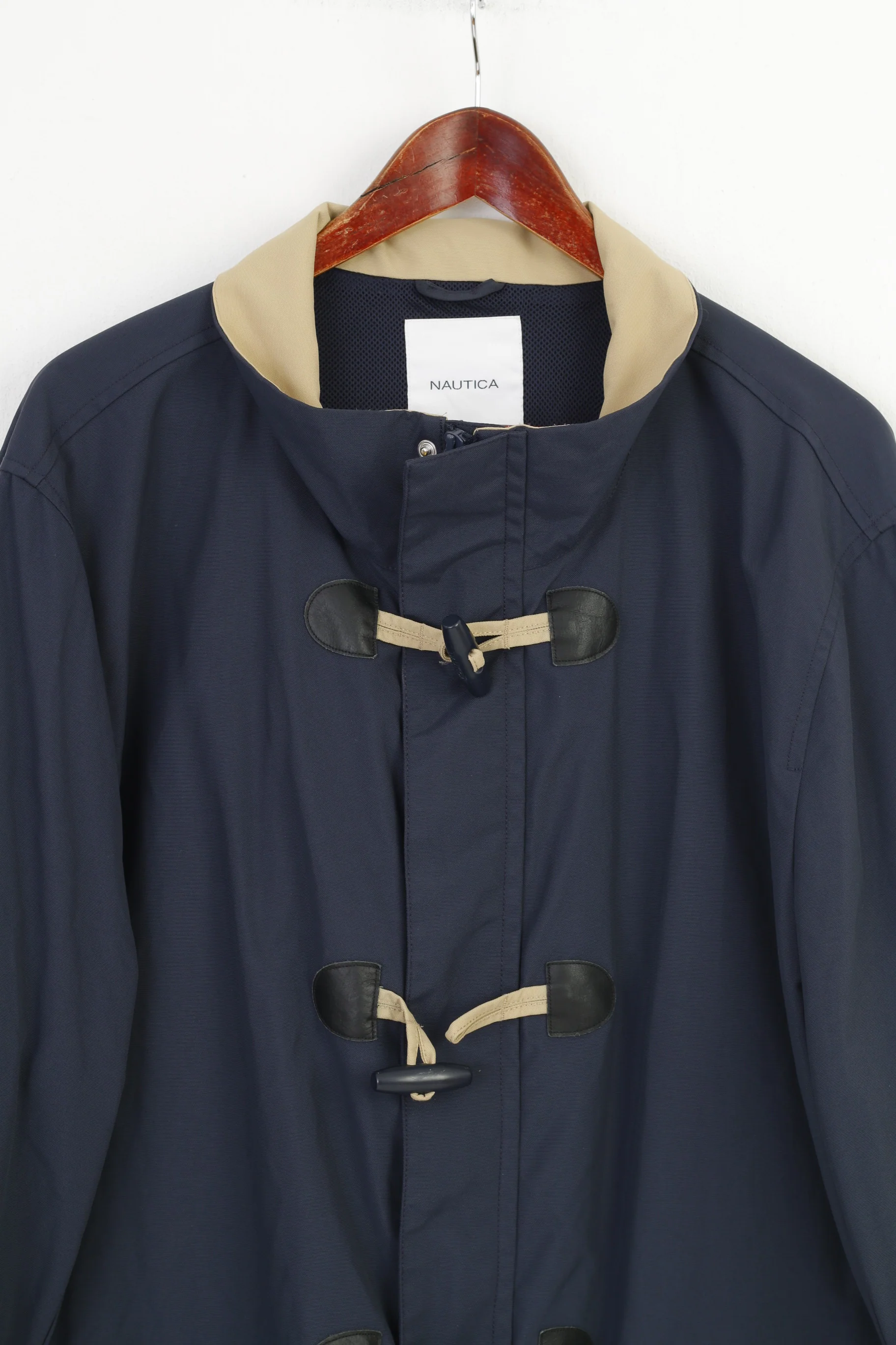Nautica Men 4XL Jacket Nylon Navy Blue Full Zipper Outwear Top - Image 2