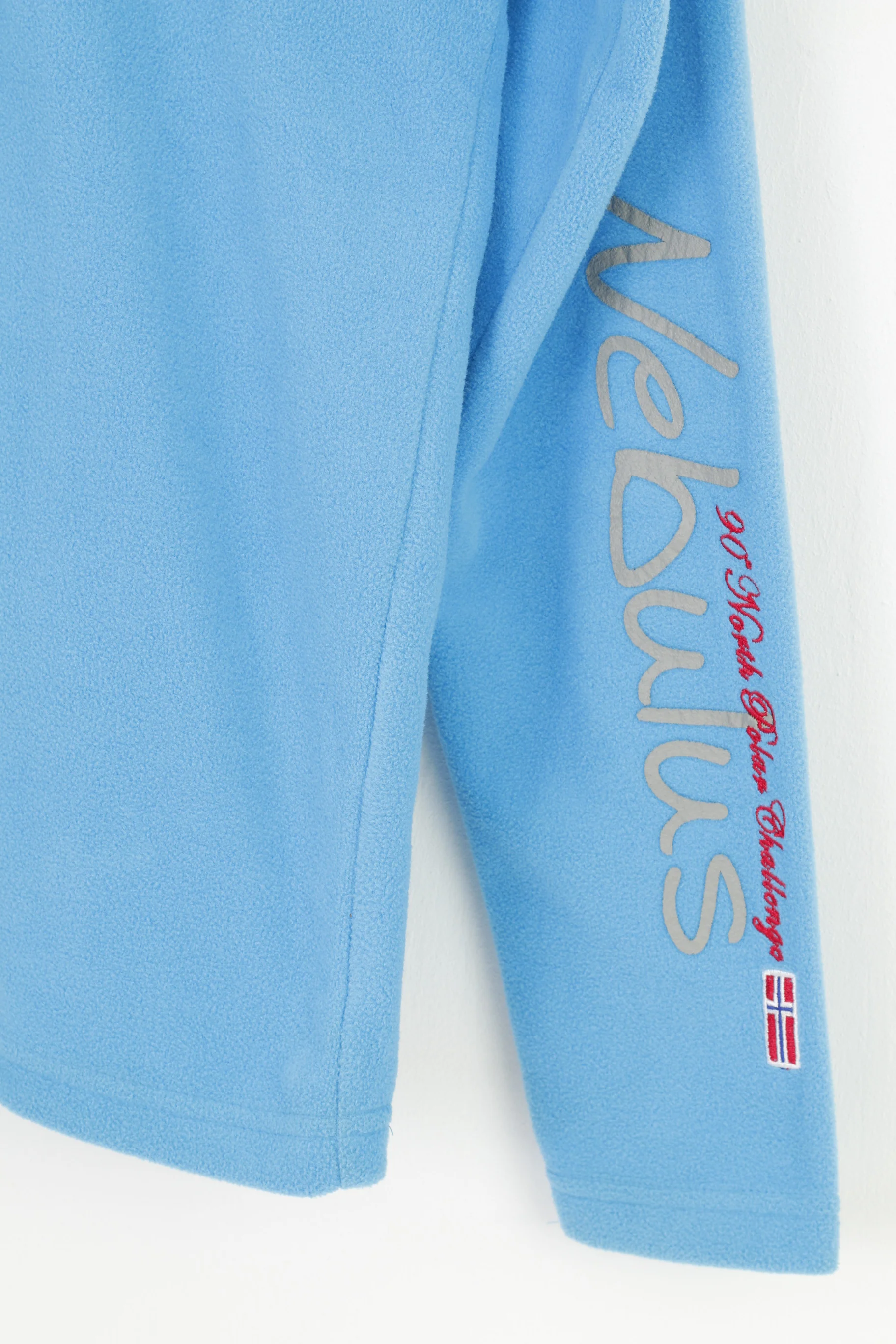 Nebulus Woman L Fleece Blue Mountain Sweatshirt Zip Neck Outdoor Top - Image 3