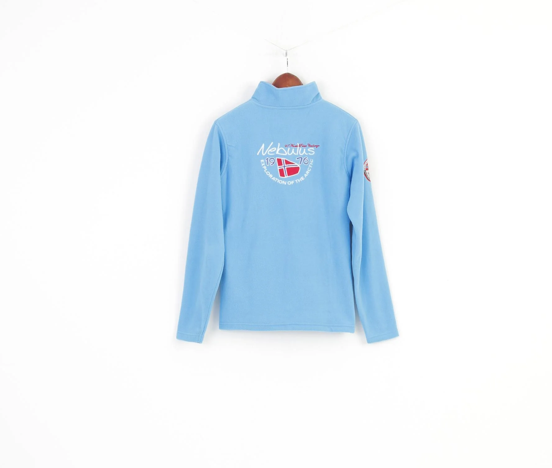 Nebulus Woman L Fleece Blue Mountain Sweatshirt Zip Neck Outdoor Top - Image 7