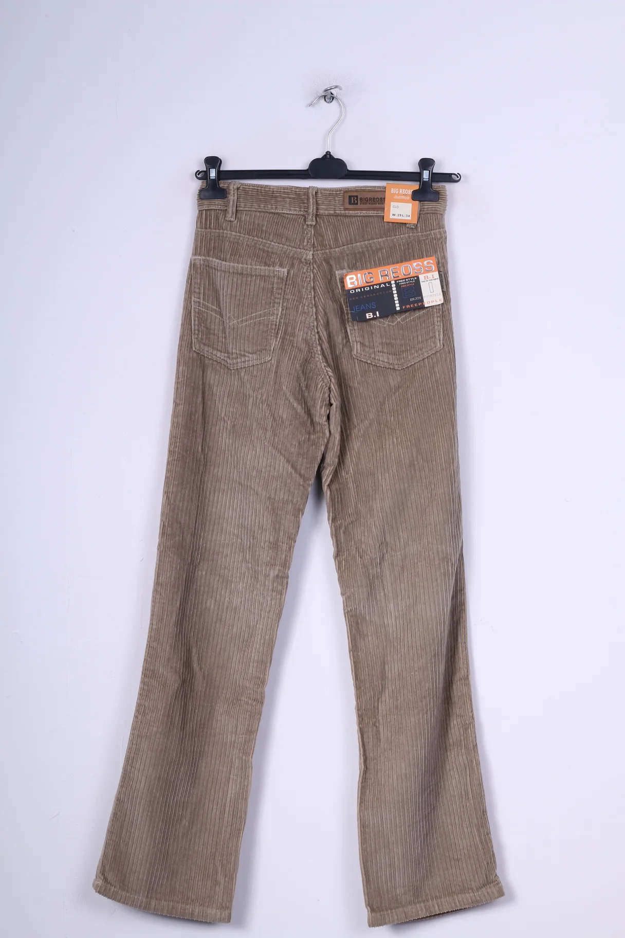 New Big Reoss Jeans Womens W29 L34 Trousers Jeanswear Cordury Cotton Vintage - Image 6