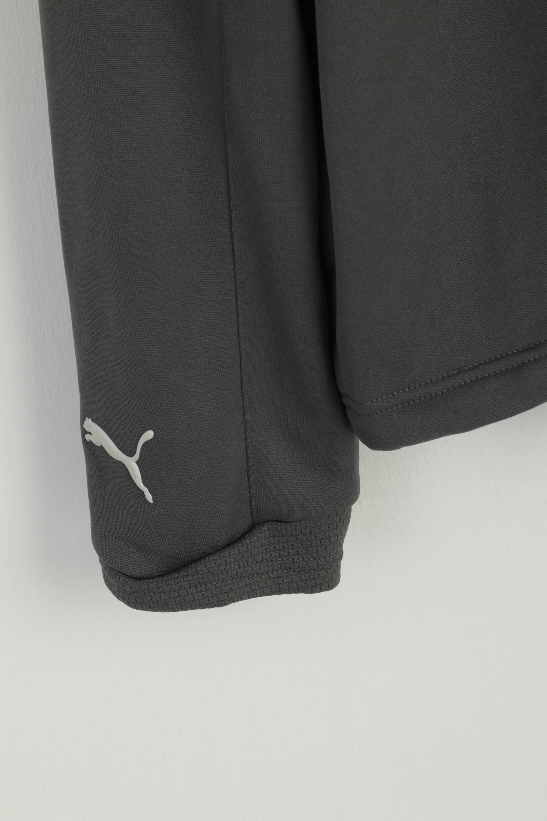 Puma Men XXL Long Sleeved Shirt Gray Activewear Usp Pockets Sportswear Top - Image 3
