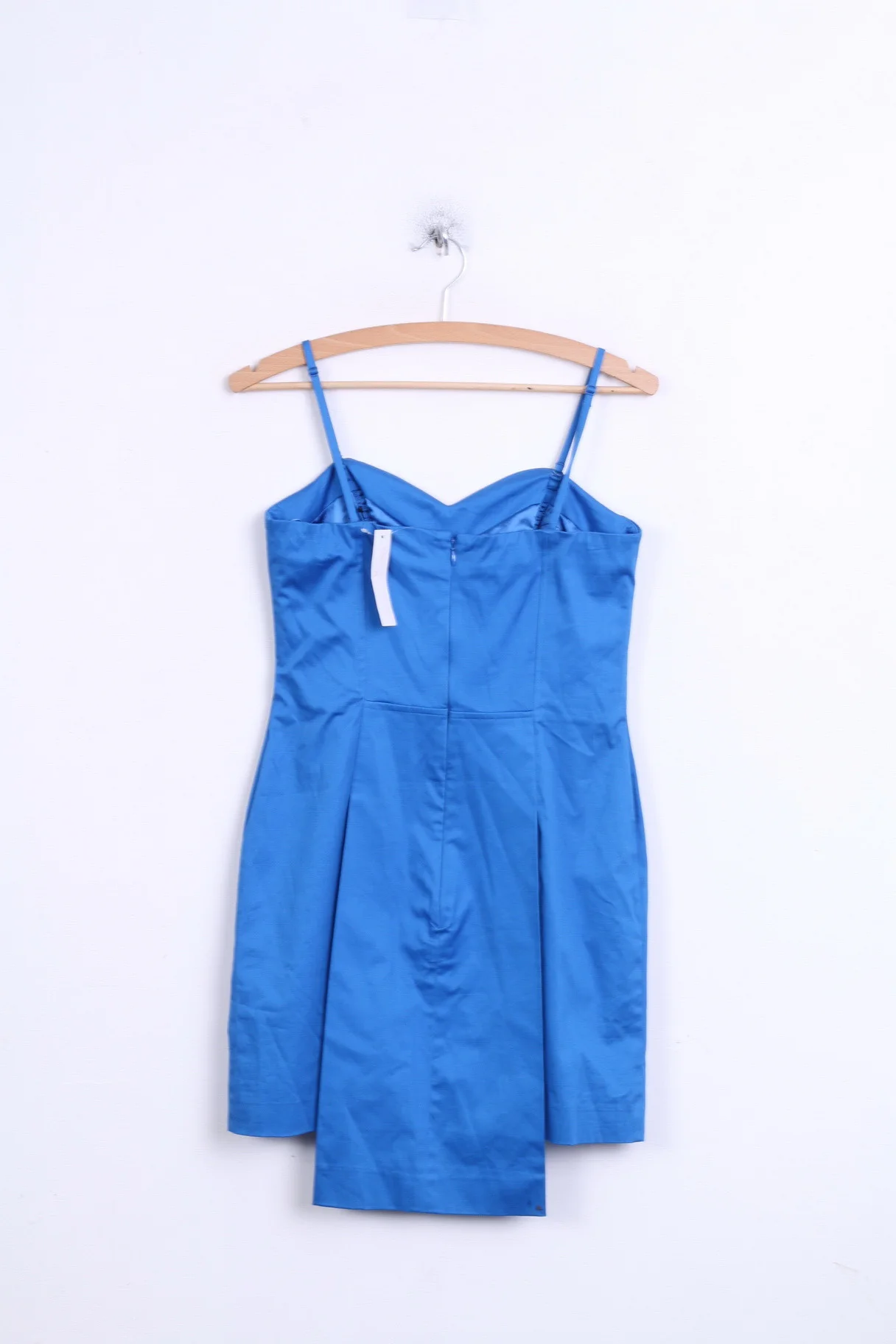 New Caprice Womens 10 M Dress Blue Higtlowe Sweetheart Neckline - Image 5