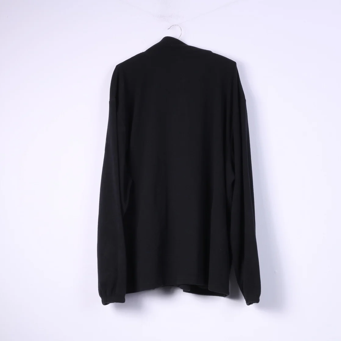 New Capsule Mens 3XL Feece Top Black Sweatshirt Zip Neck - Image 7