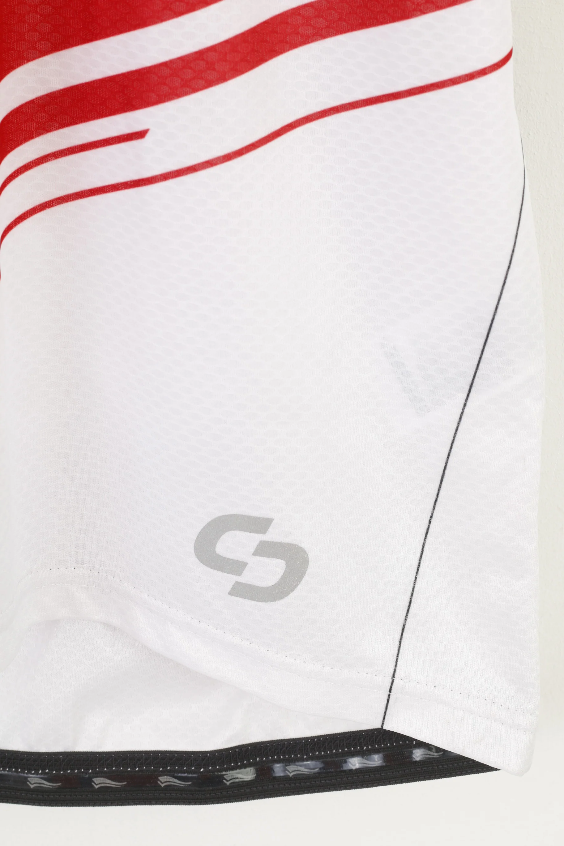 New Crivit Sports Men L 52/54 Cycling Shirt Zip Neck Red White Bike Jersey Pockets Top - Image 4