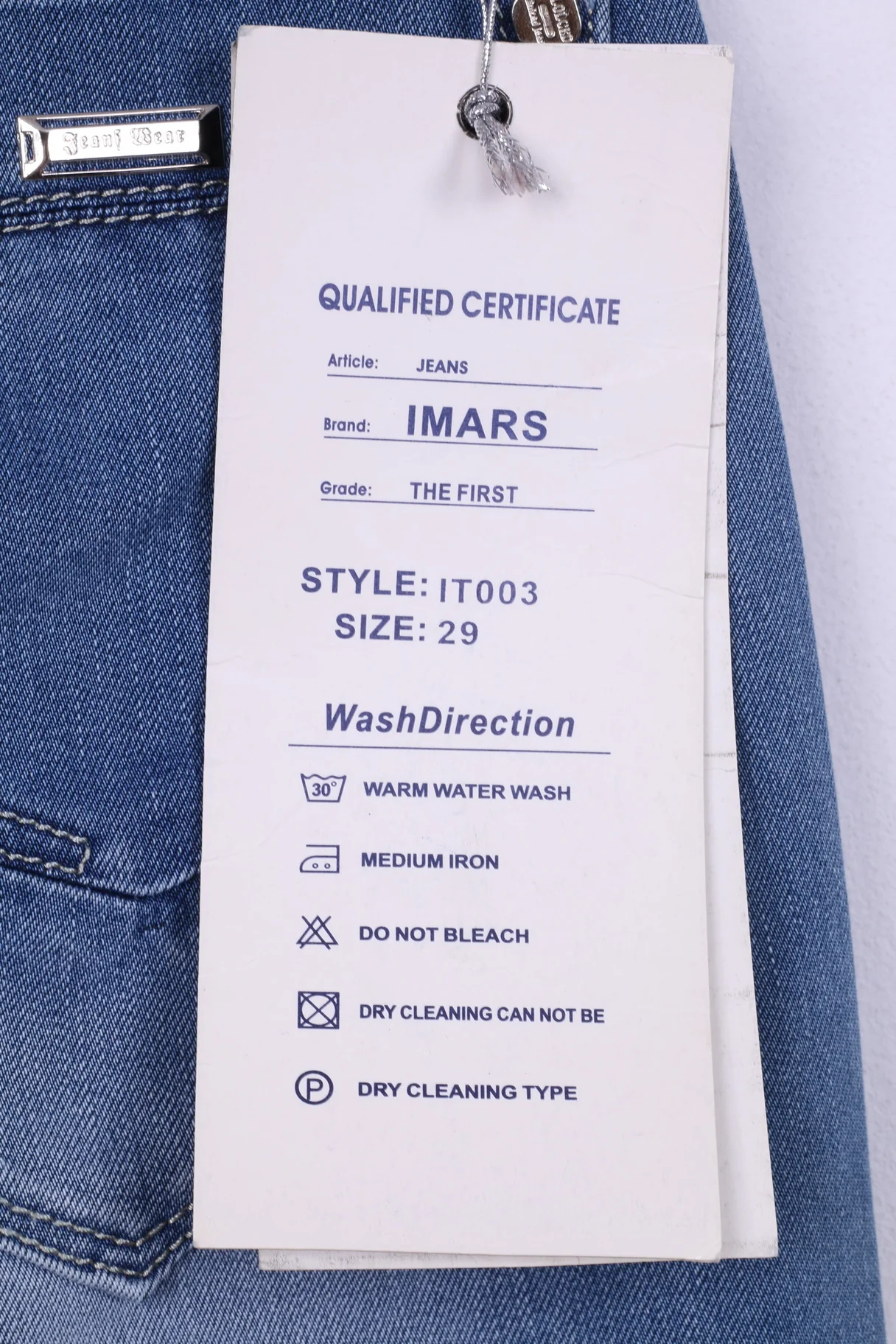 New Imars Jeans Denim Fashion Womens 29 Trousers Jeans Cotton Blue - Image 6