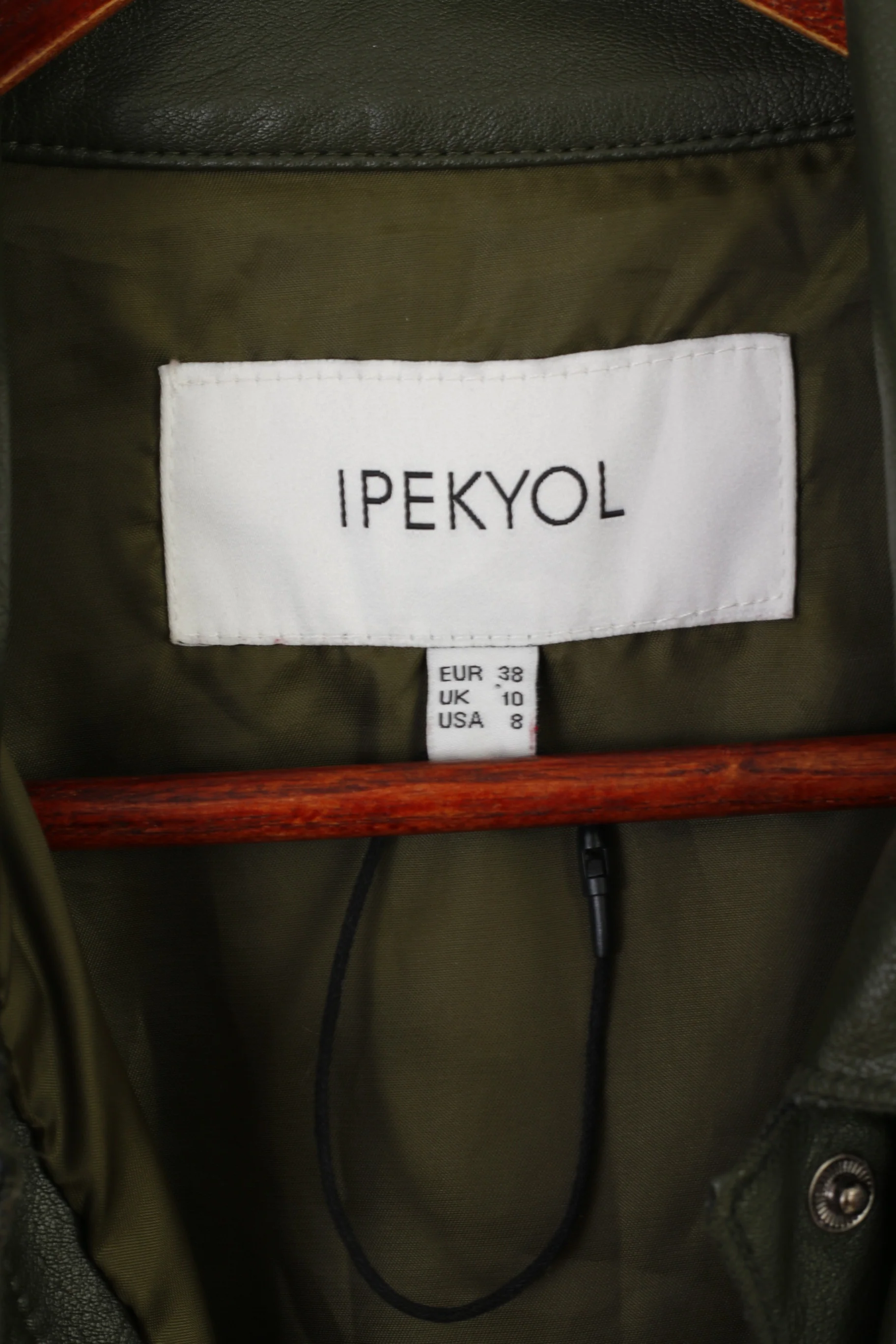 New Ipekyol Women 38 M Jacket Green Casual Boho Snap Oversize Lightweight Top - Image 4