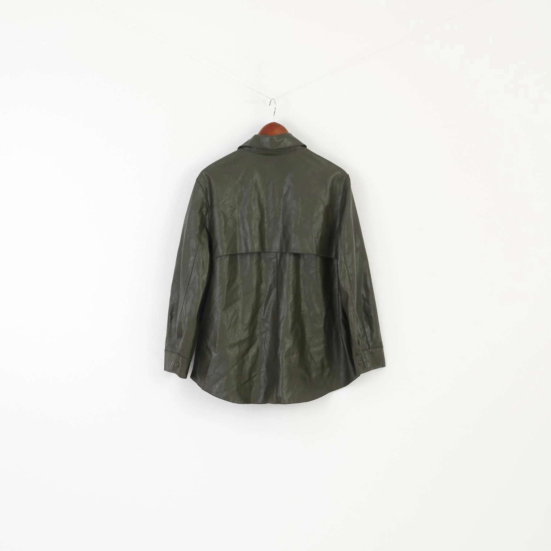New Ipekyol Women 38 M Jacket Green Casual Boho Snap Oversize Lightweight Top - Image 6