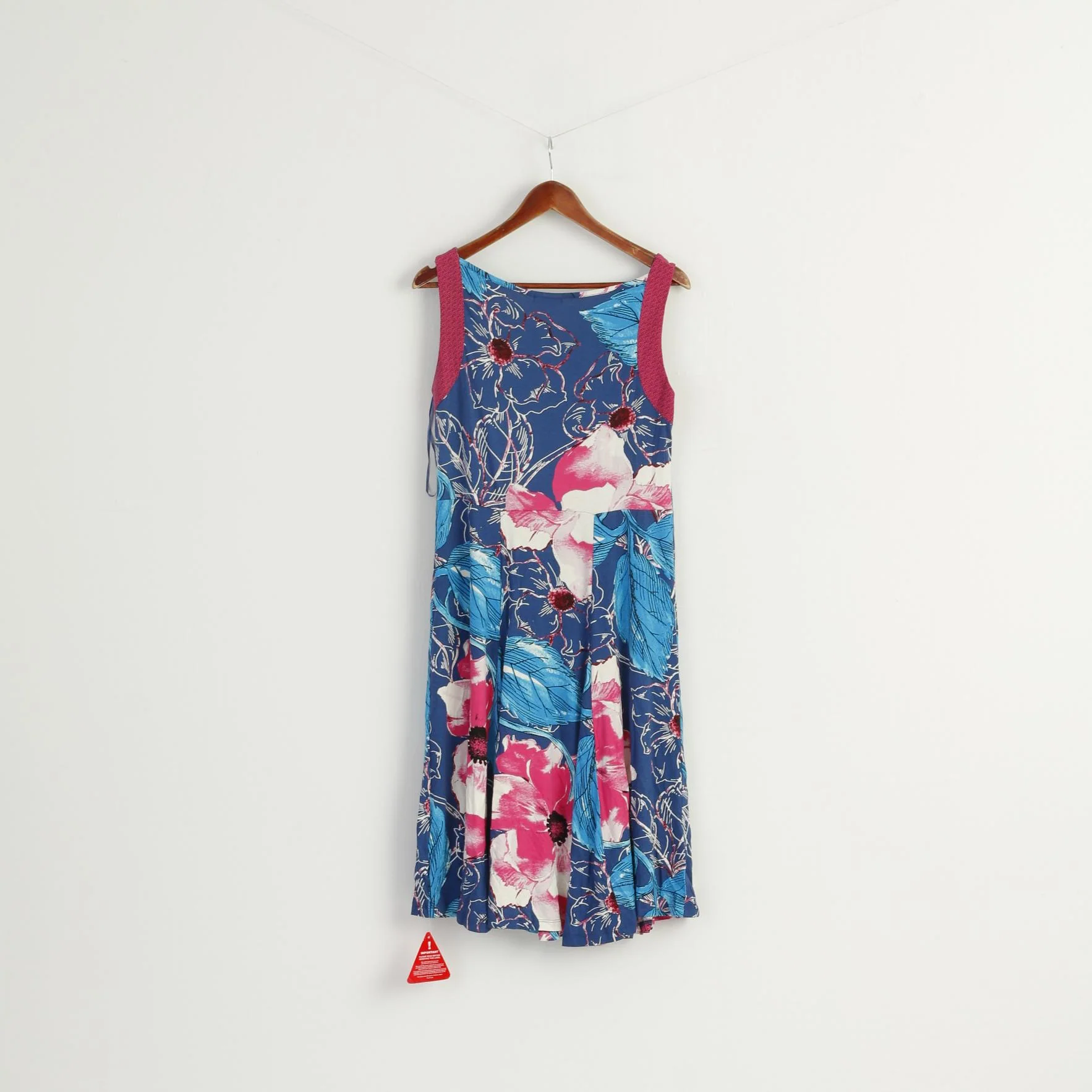 New Joe Browns Women 12 38 M Dress Pink Viscose Floral Summer Stertch - Image 7