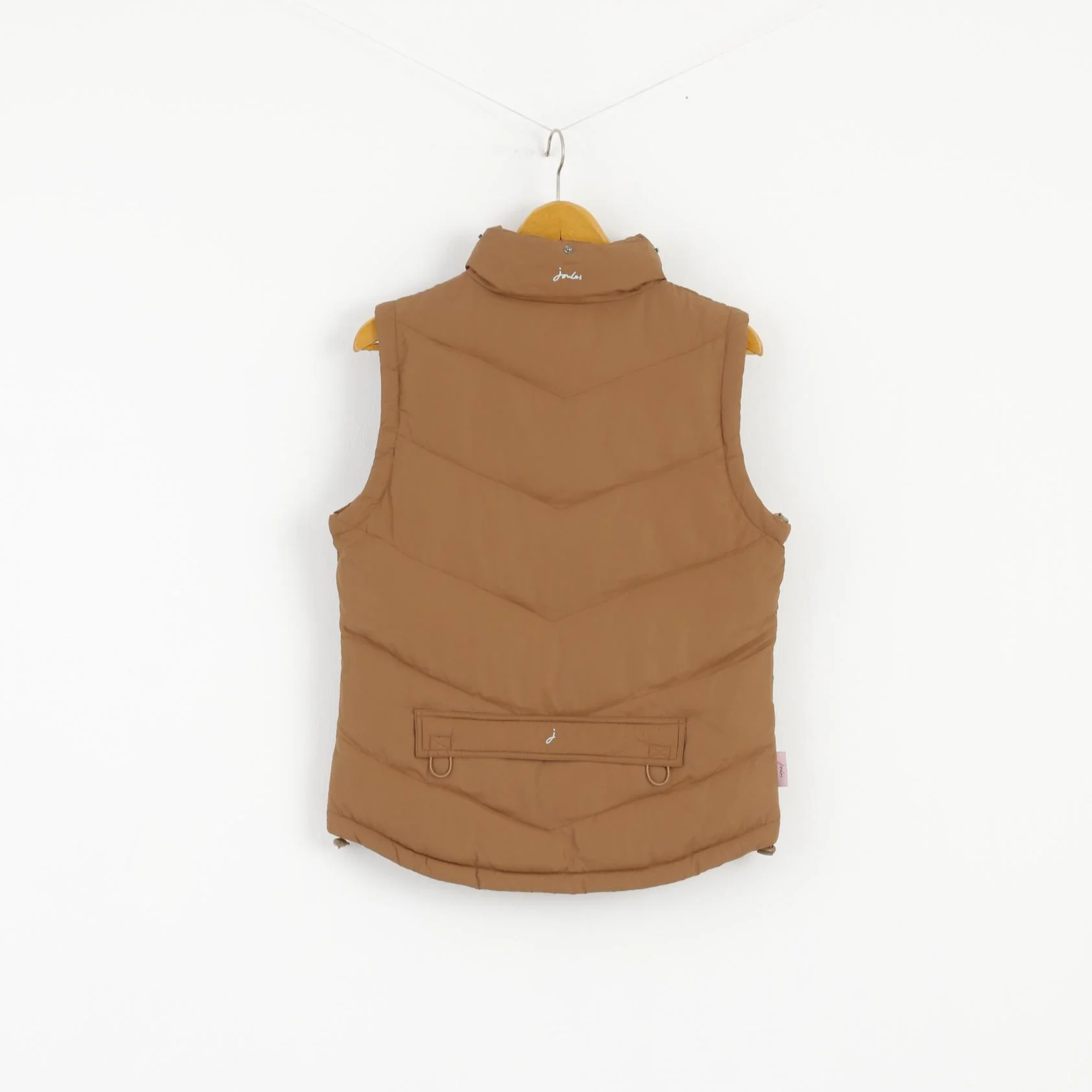 New Joules Women 10 S Vest Gilet Brown Bodywarmer Full Zipper Baltic Top - Image 7