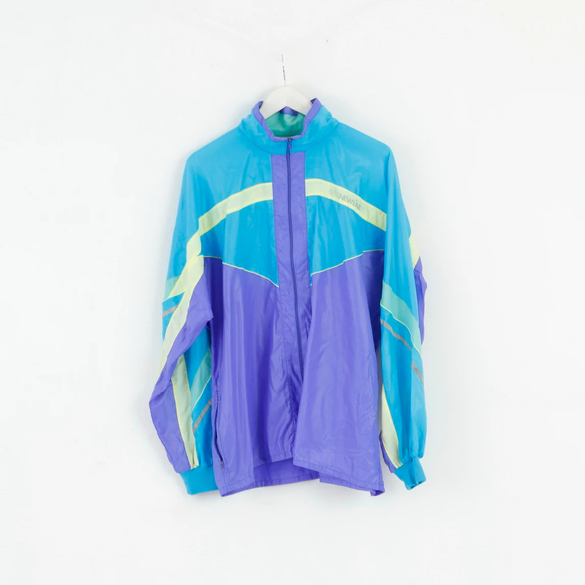 Newline Men XL Jacket Blue Lightweight Nylon Waterproof Run Active Top