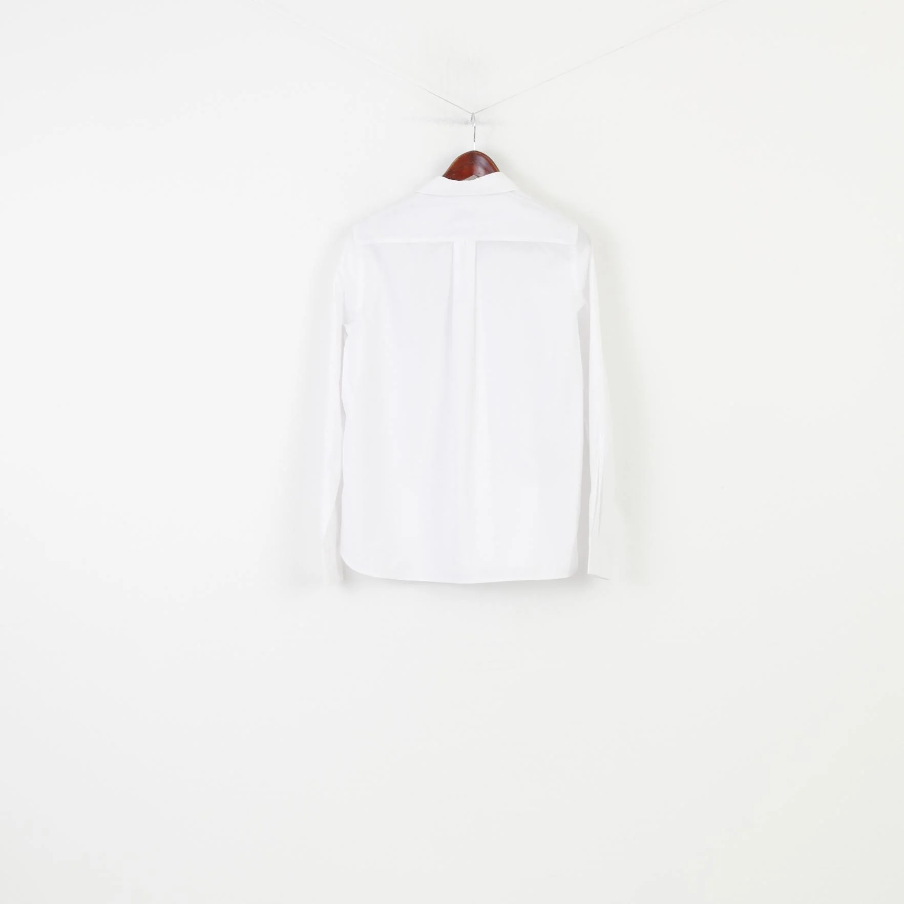 NEW Mulberry Woman 12 L Casual Shirt White Long Sleeve Elegant Collar Top - Image 7