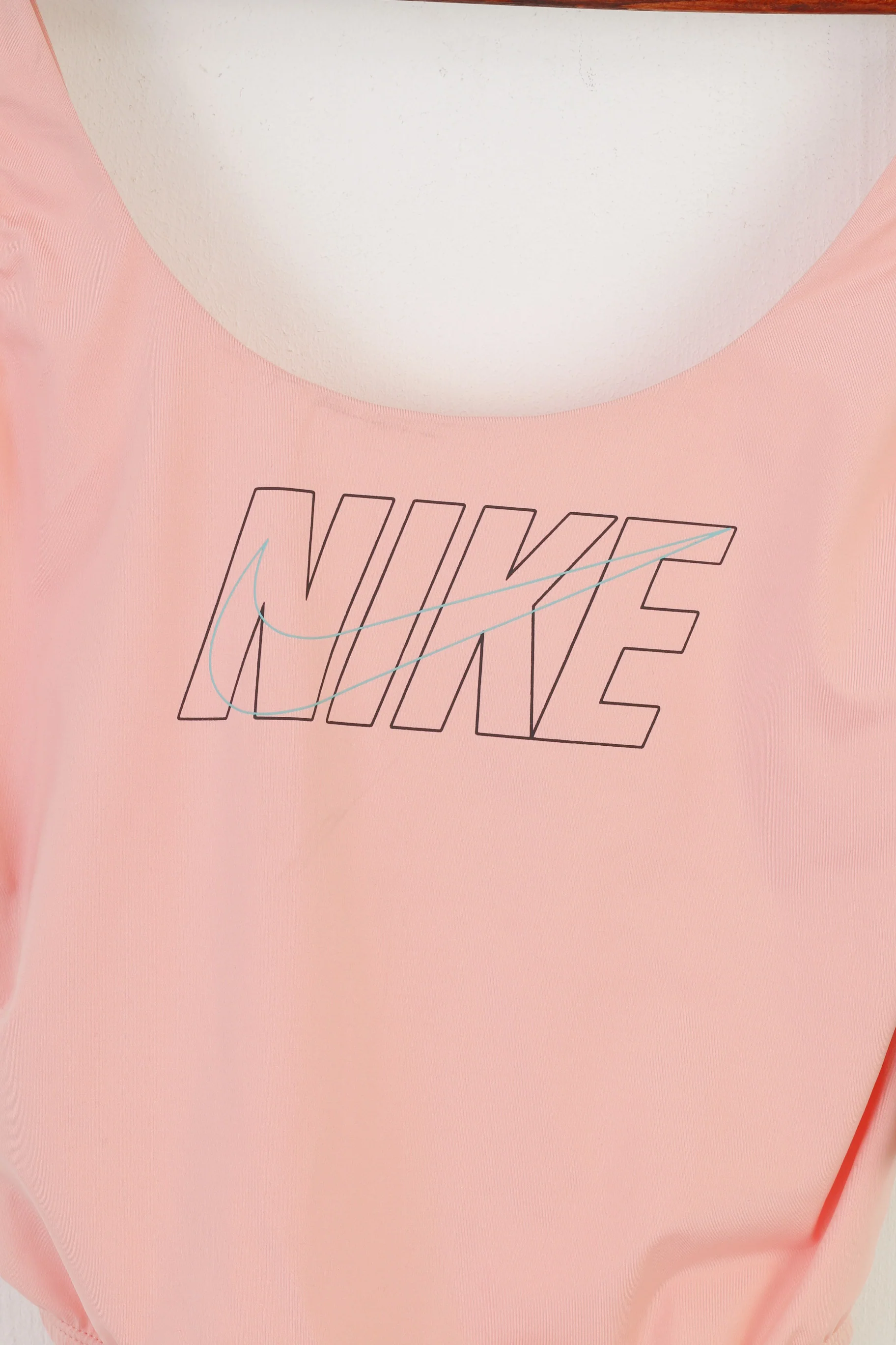 NEW Nike Woman L Swimsuits Pink Waterproof Elastic Sport Swimming Sleevelees One Piece Top - Image 3