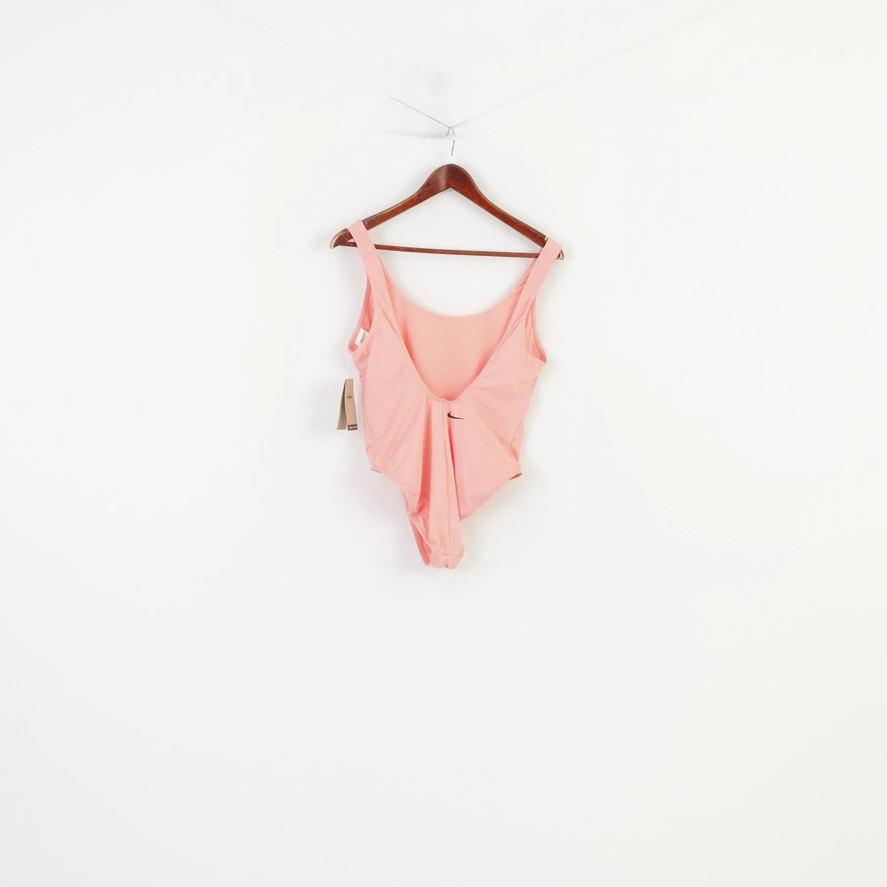 NEW Nike Woman L Swimsuits Pink Waterproof Elastic Sport Swimming Sleevelees One Piece Top - Image 8