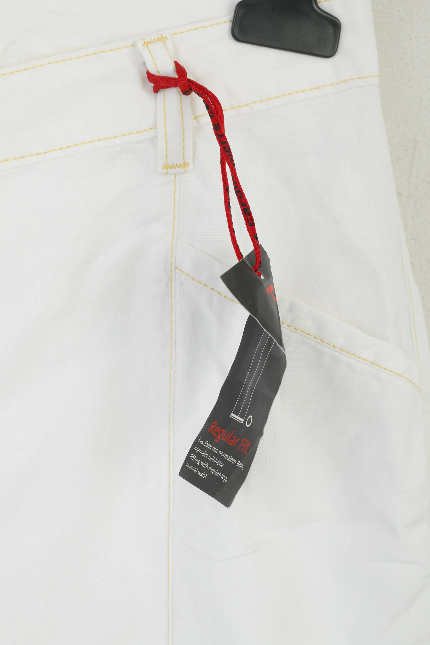 New Pierre Cardin Women 38 M Capri Trousers White Cinfy Cotton Linen Cropped Pants - Image 4