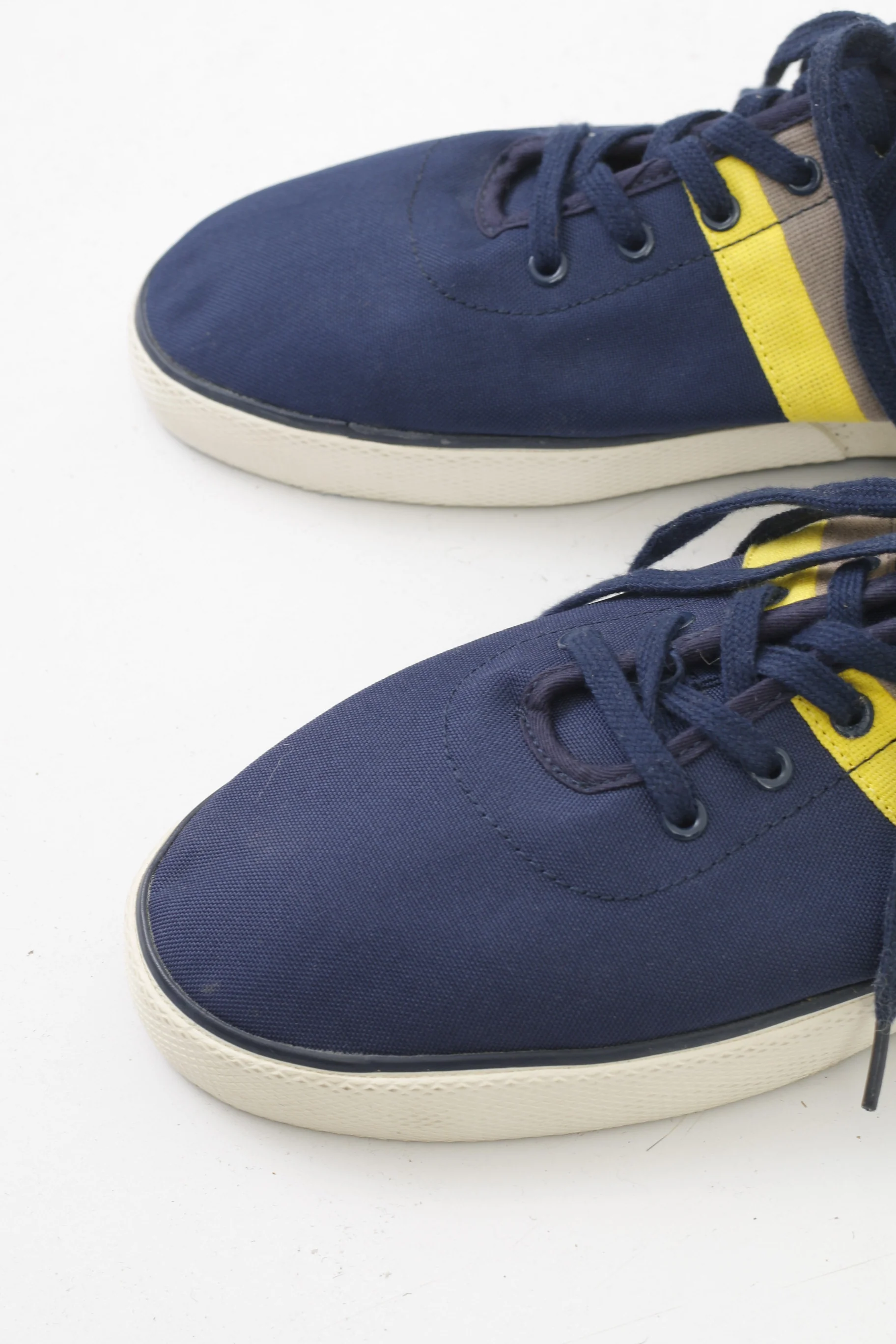 NEW Polo Ralph Lauren Men 12 45 Shoes Navy Training Laces Sneakers - Image 2