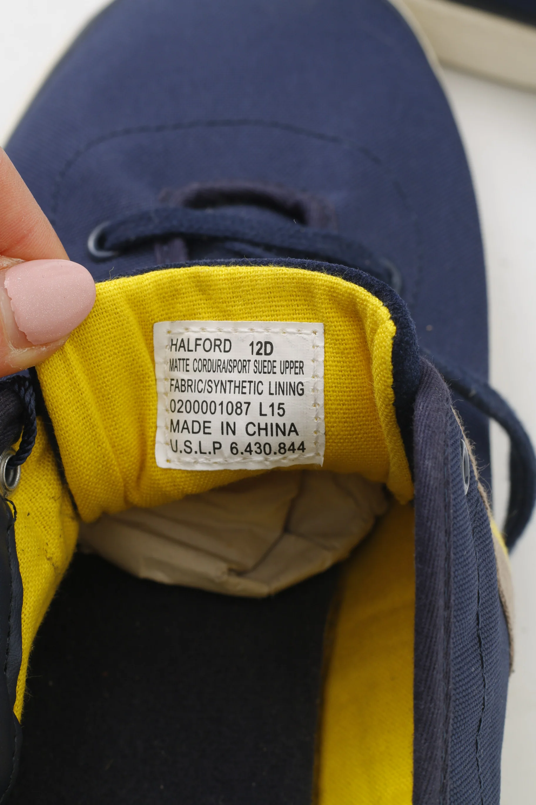 NEW Polo Ralph Lauren Men 12 45 Shoes Navy Training Laces Sneakers - Image 7