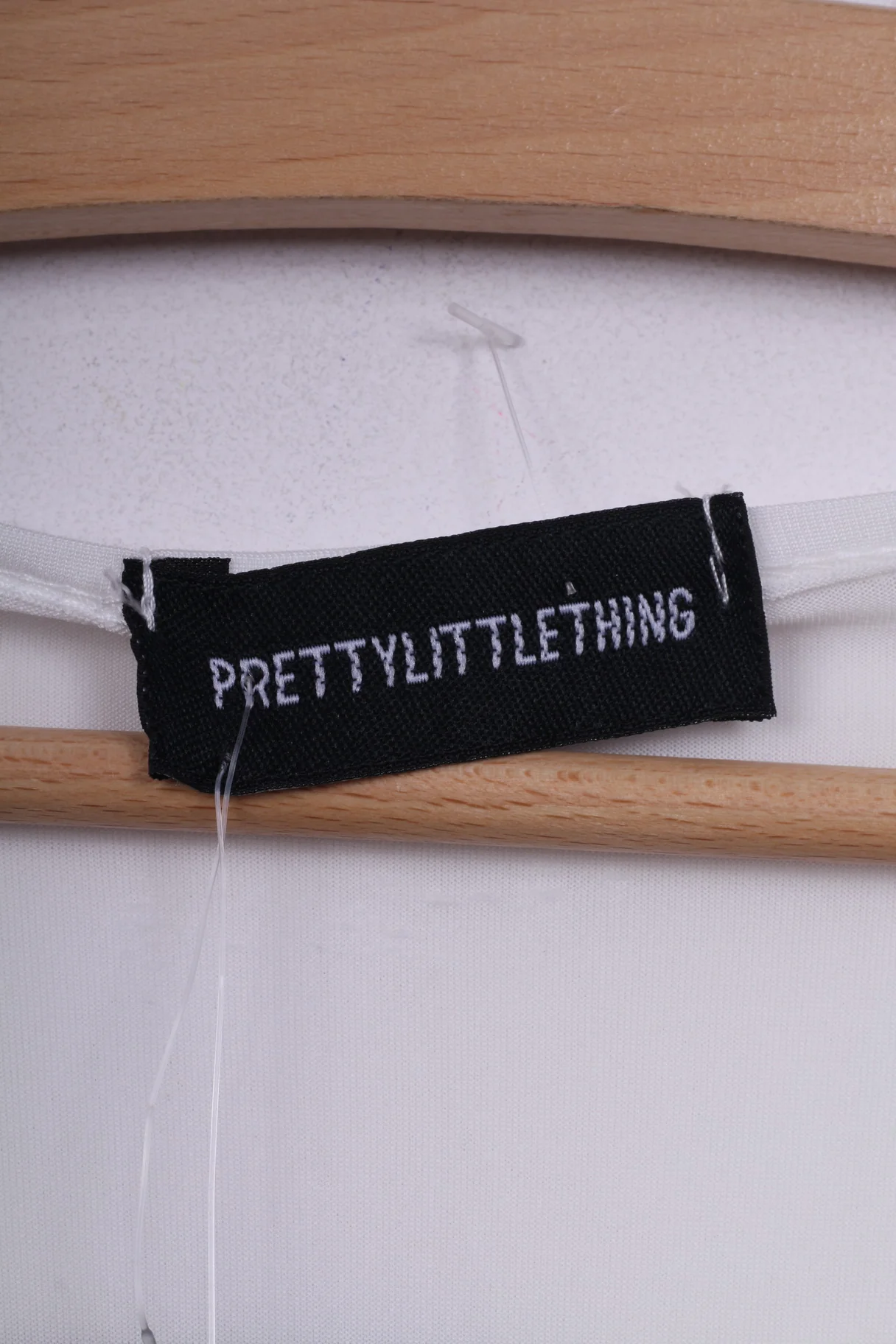 New Pretty little thing Womens 14 XL Dress Maya Cream Belted Maxi Sleeveless V Neck - Image 4