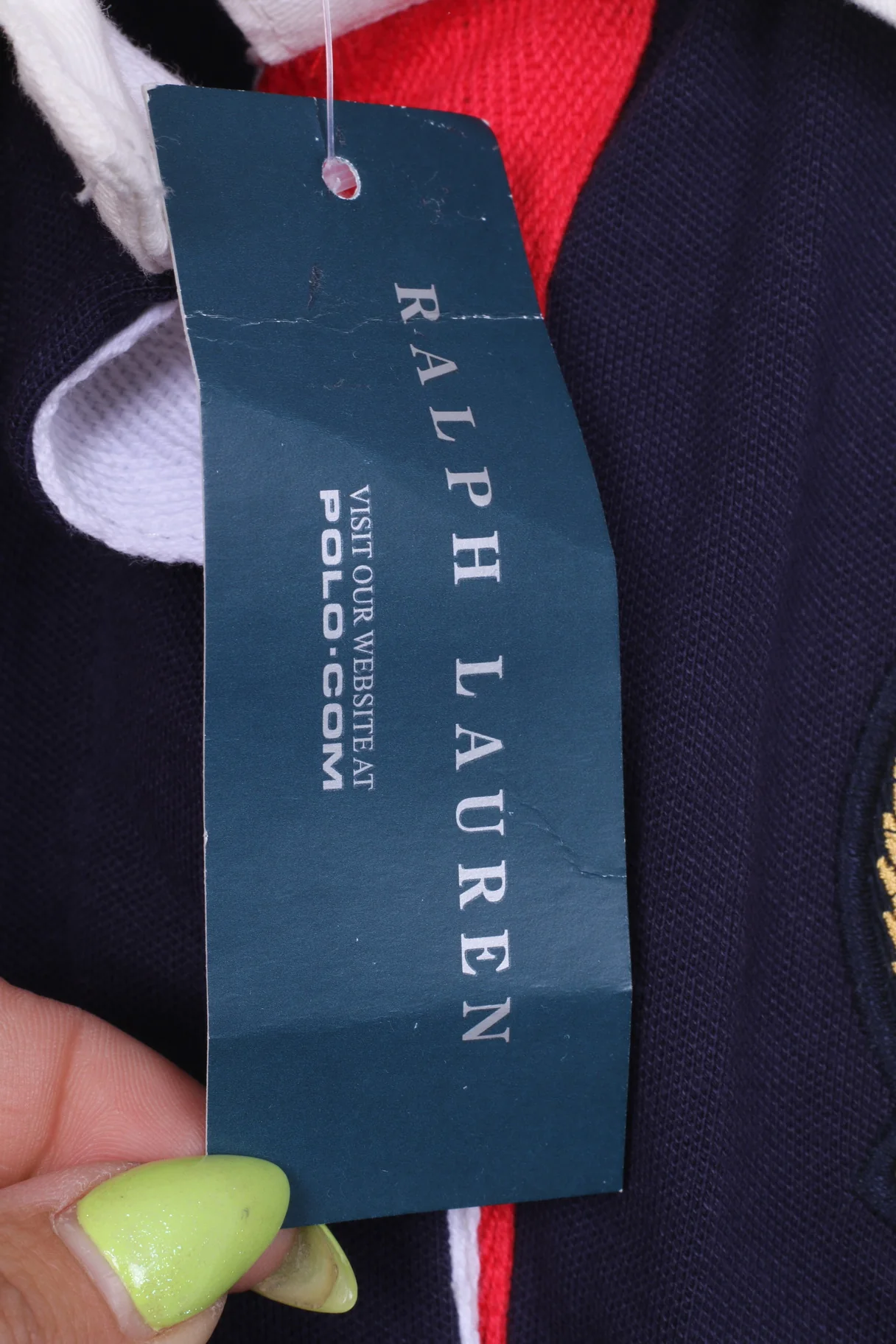 New Ralph Lauren Womens XL Polo Shirt Navy Short Sleeve Custom Fit - Image 5