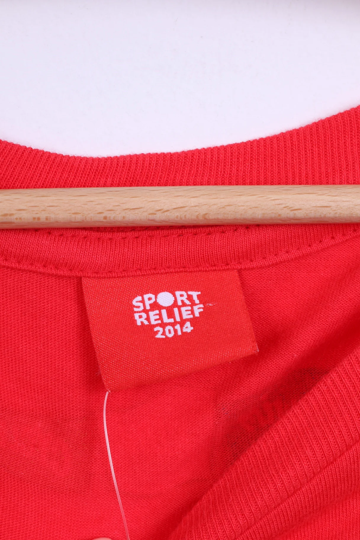 New Sport Relief Mens L T-Shirt Red Cotton Crew Neck - Image 3