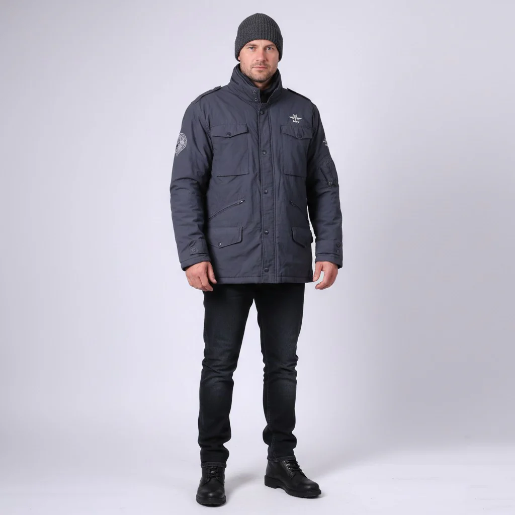 New Zealand Auckland Mens XXL Jacket Navy Padded Removable Lining Hidden Hood Top