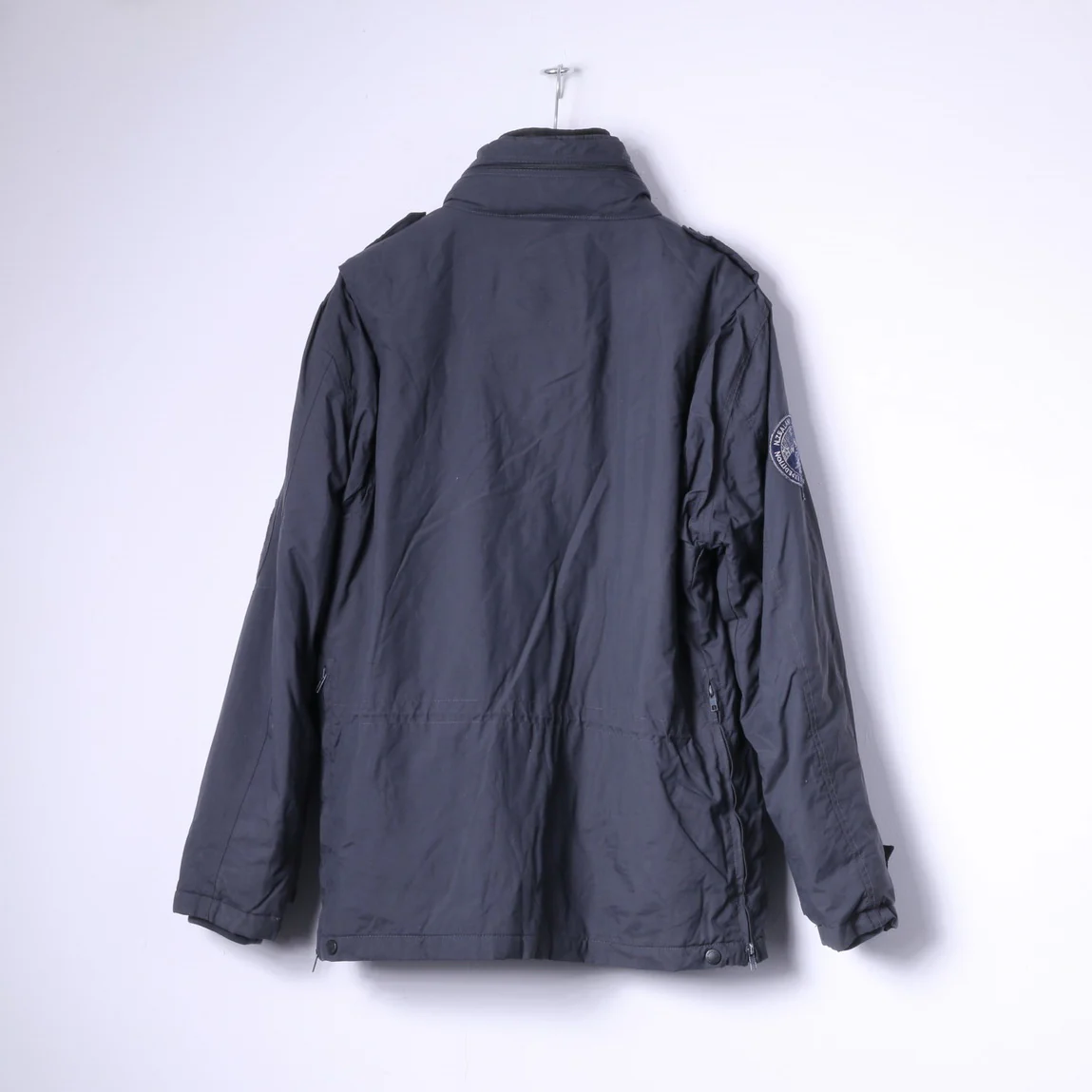 New Zealand Auckland Mens XXL Jacket Navy Padded Removable Lining Hidden Hood Top - Image 11