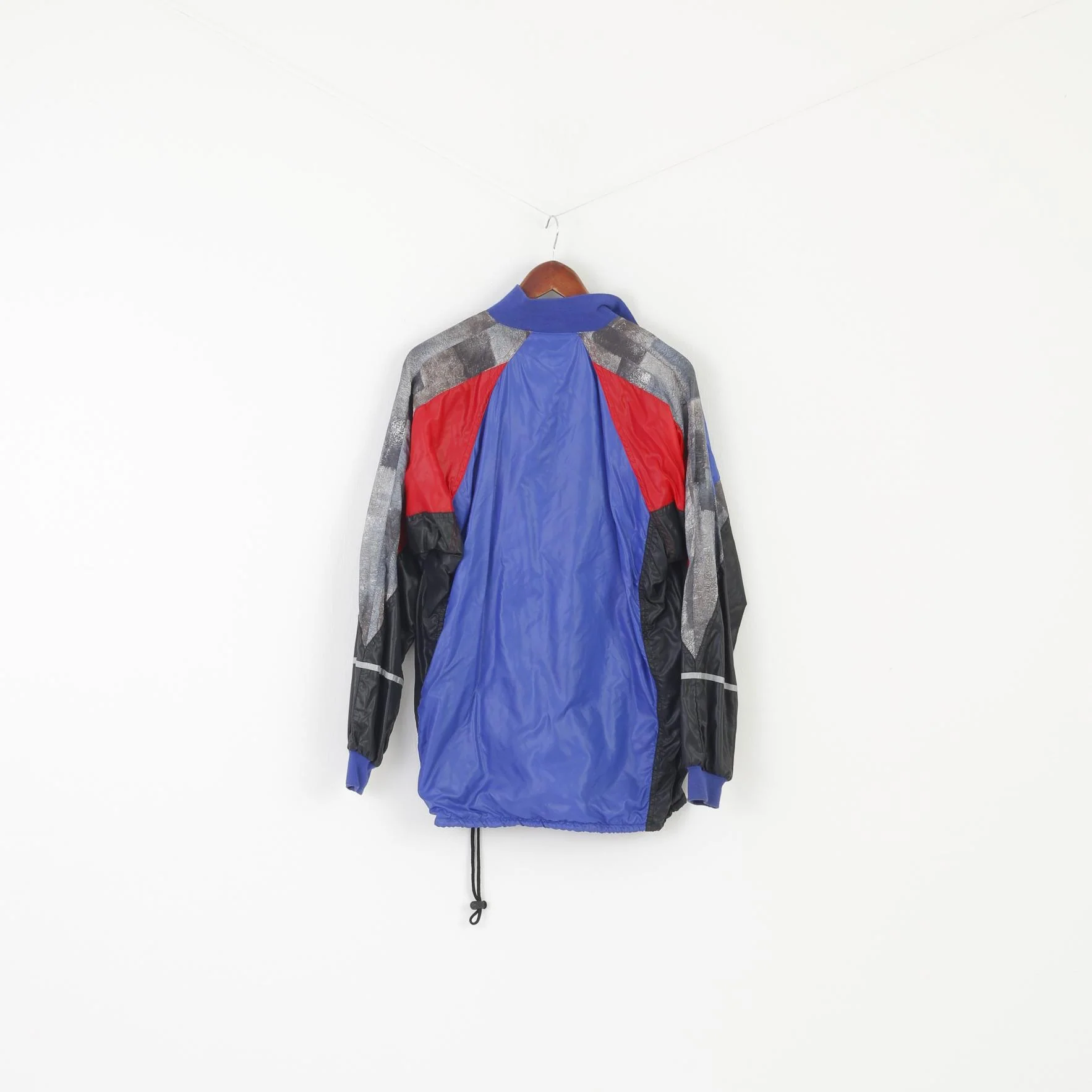 Newline Men L Jacket Navy Vintage 90s Zip Neck Nylon Performance Sport Pullover Top - Image 7