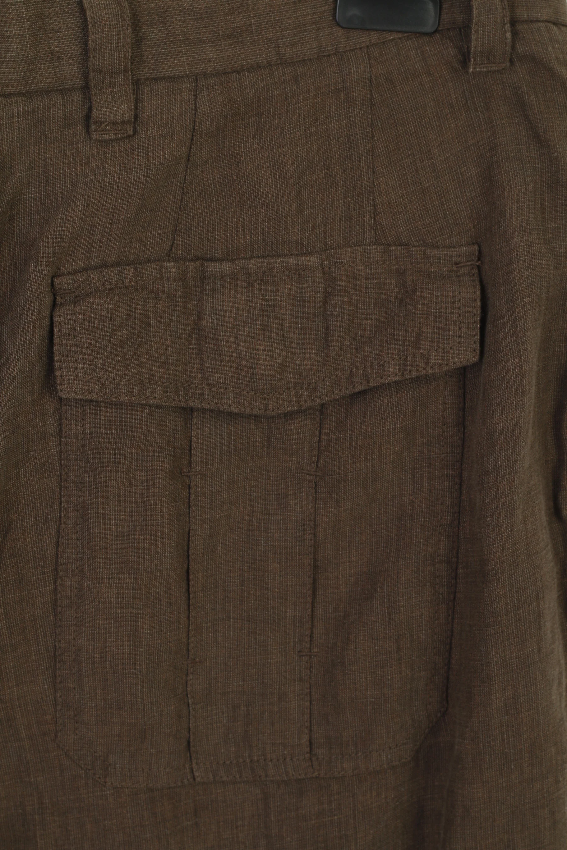Next Men 38 Trousers Brown 100% Linen Pockets Summer Casual Pants - Image 5