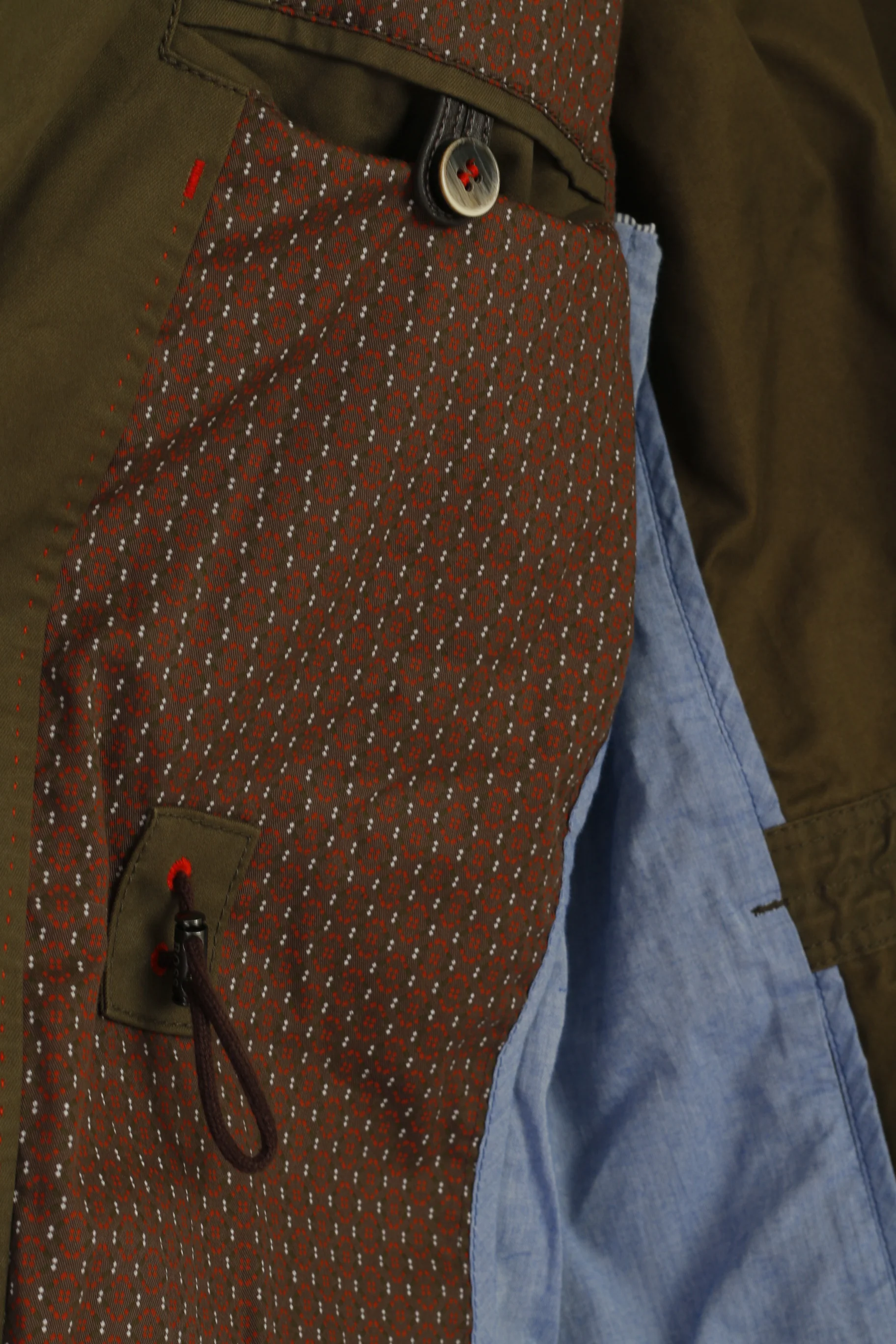 Hugo Boss Men 54 44 Jacket Green Cotton Closen-W Military Classic Blazer - Image 9