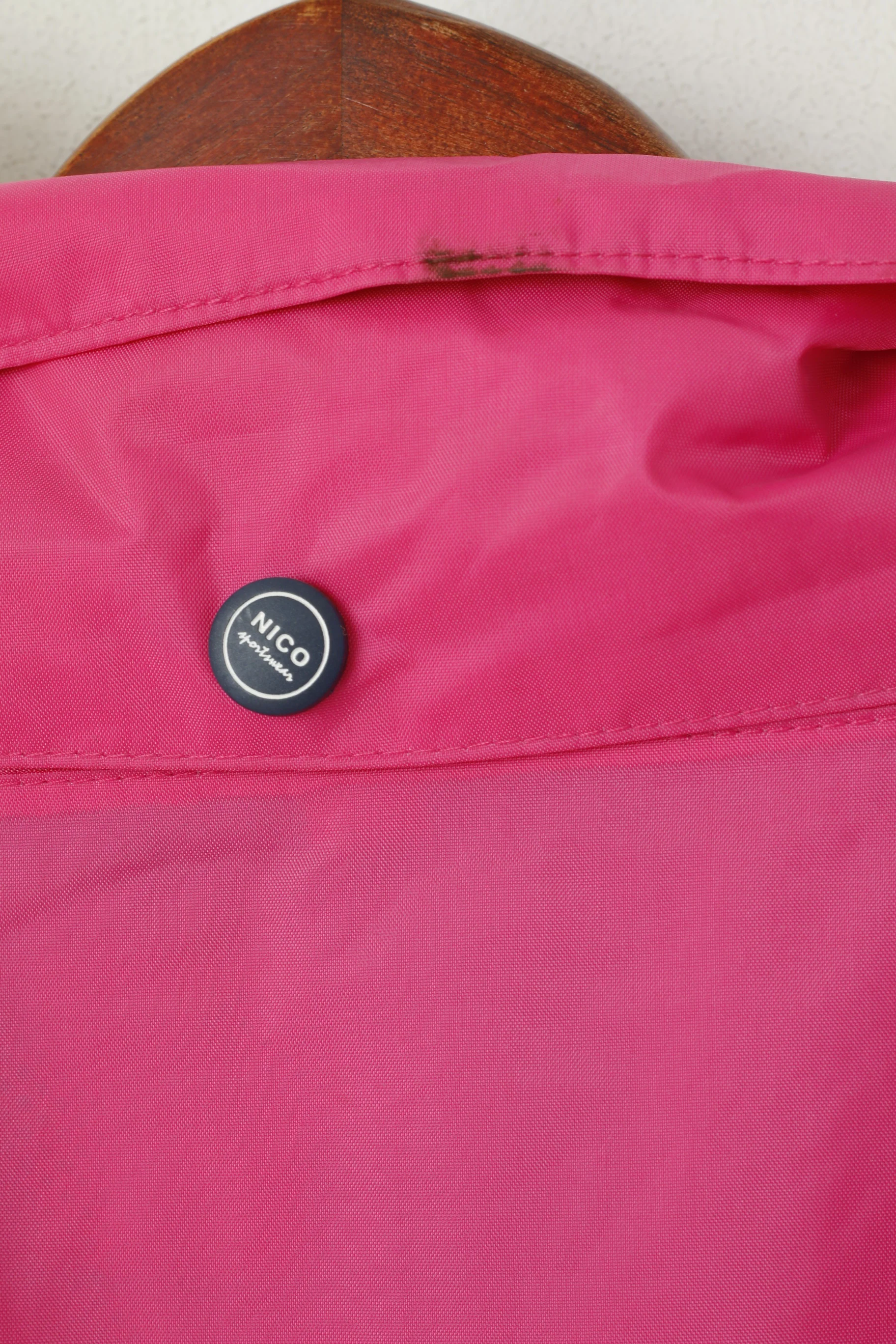 NICO Sportswear Men XL Jacket Pink Nylon Waterproof Extreme 3000mm Zip Up Top - Image 7