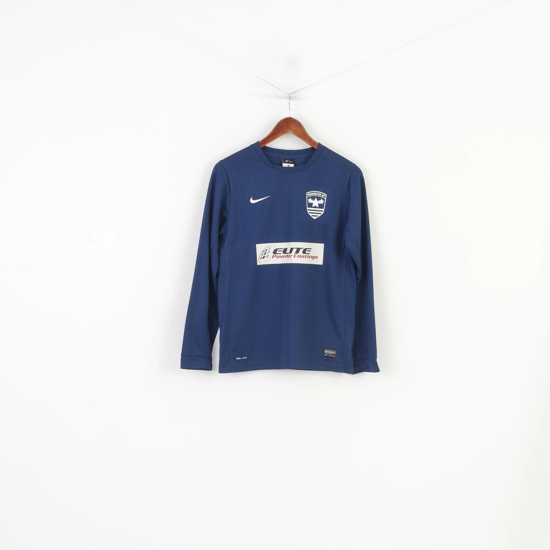 Nike Boys 158 13 Age Shirt Navy Washington AFC Football Long Sleeve Top