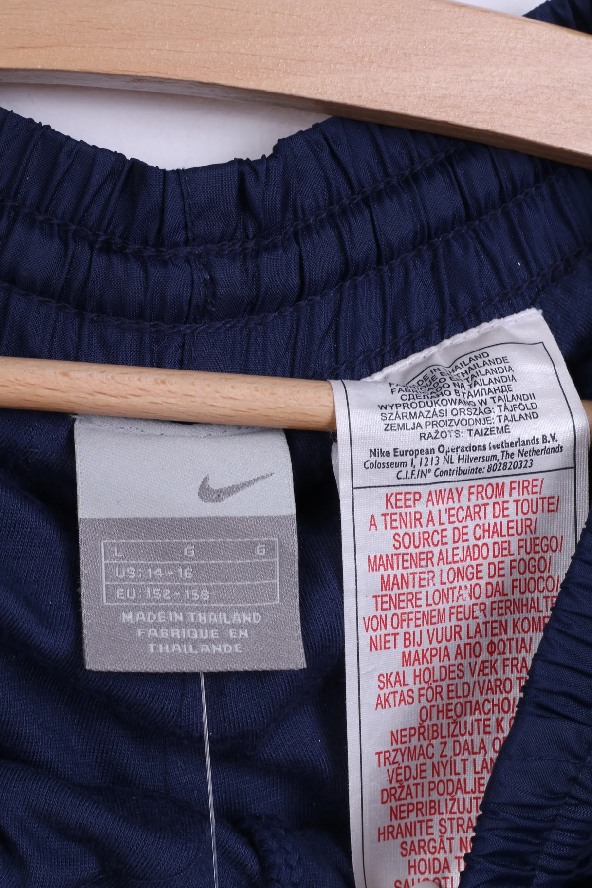 Nike Boys L 152- 158 Trousers Bottom Tracksuit Navy Pants Sport - Image 4