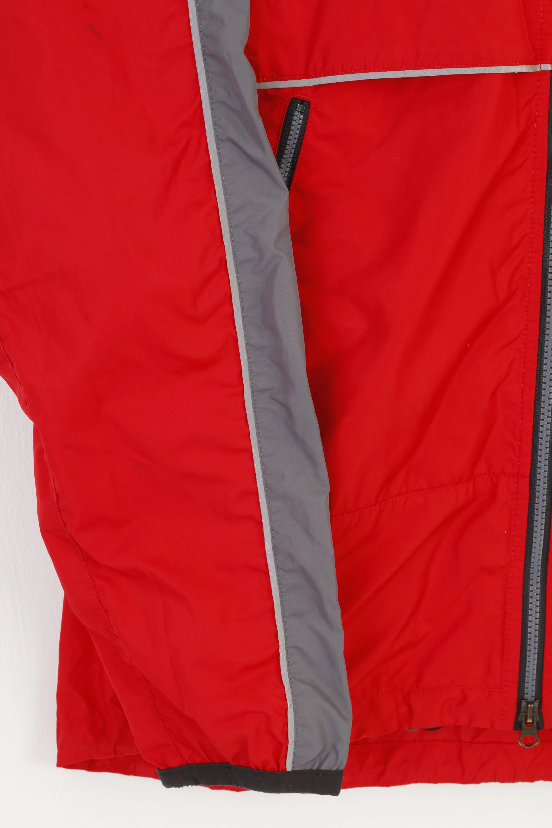 Nike Men 48 L Jacket Red Vintage Lightweight Full Zipper Outwear Sport Top - Image 4