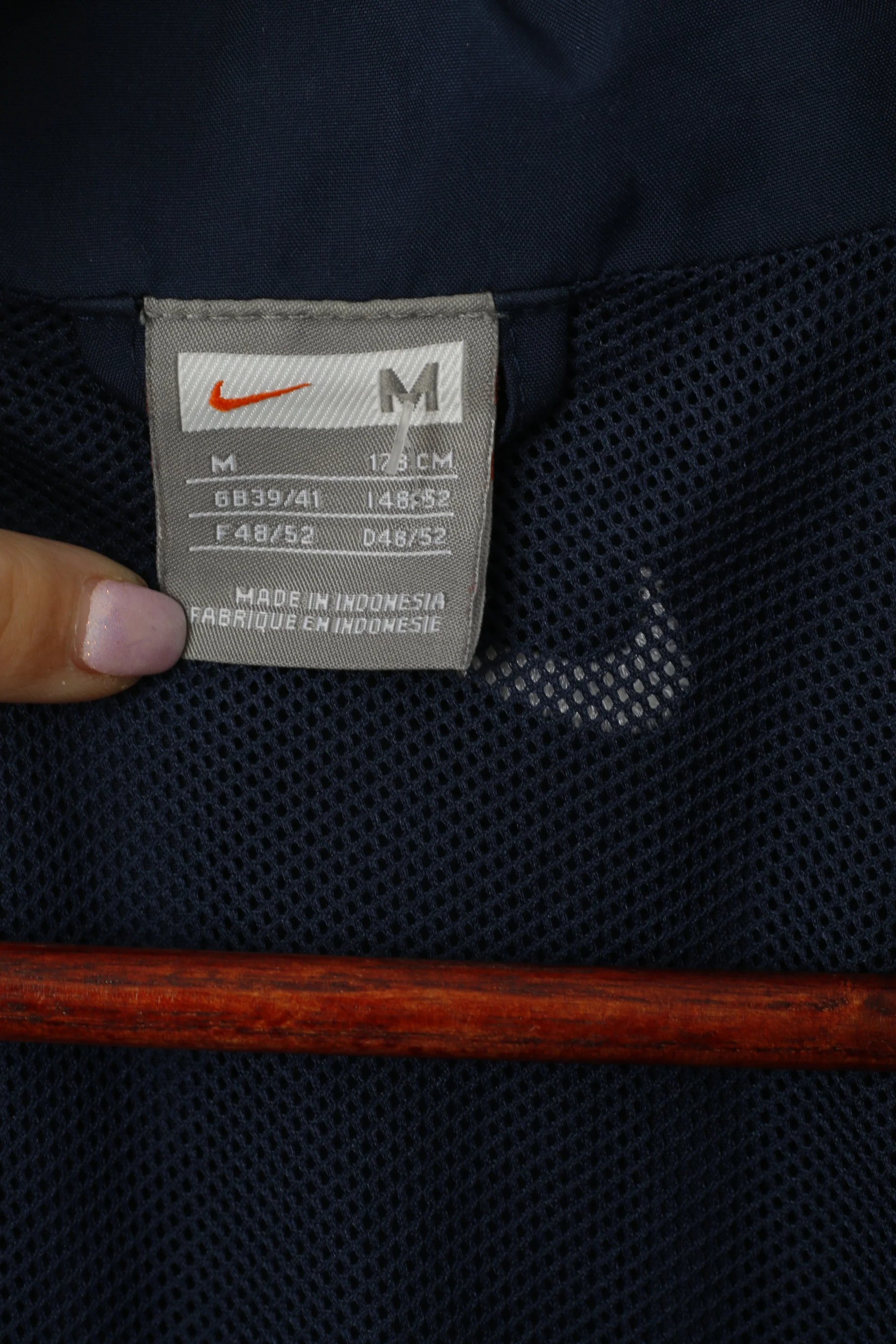 Nike Men M 178  Jacket Navy Training Full Zipper Sportswear Lightweight Track Top - Image 5