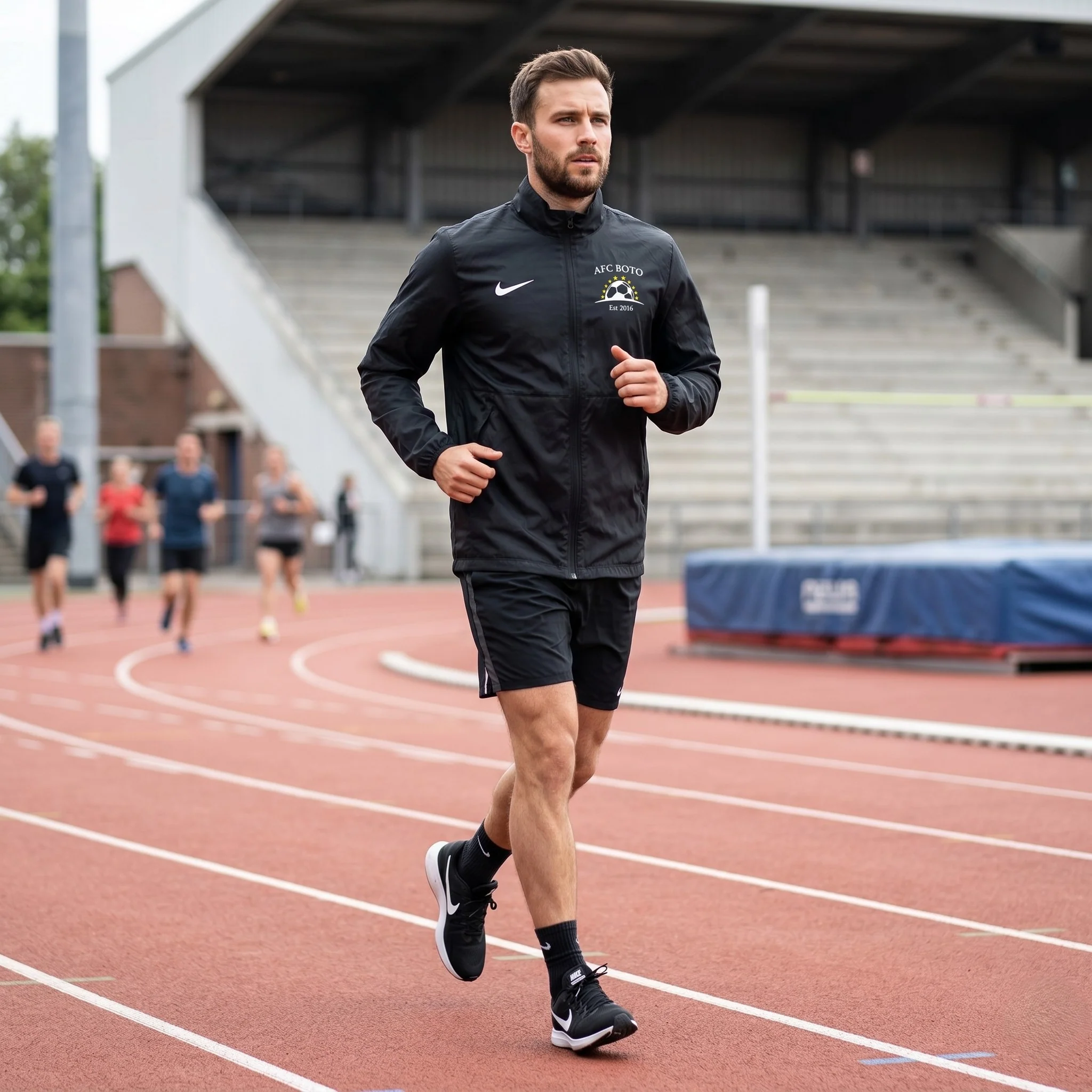 Nike Men M Jacket Gray AFC Bolton 2016 Watson Zip Up Sportswear Top