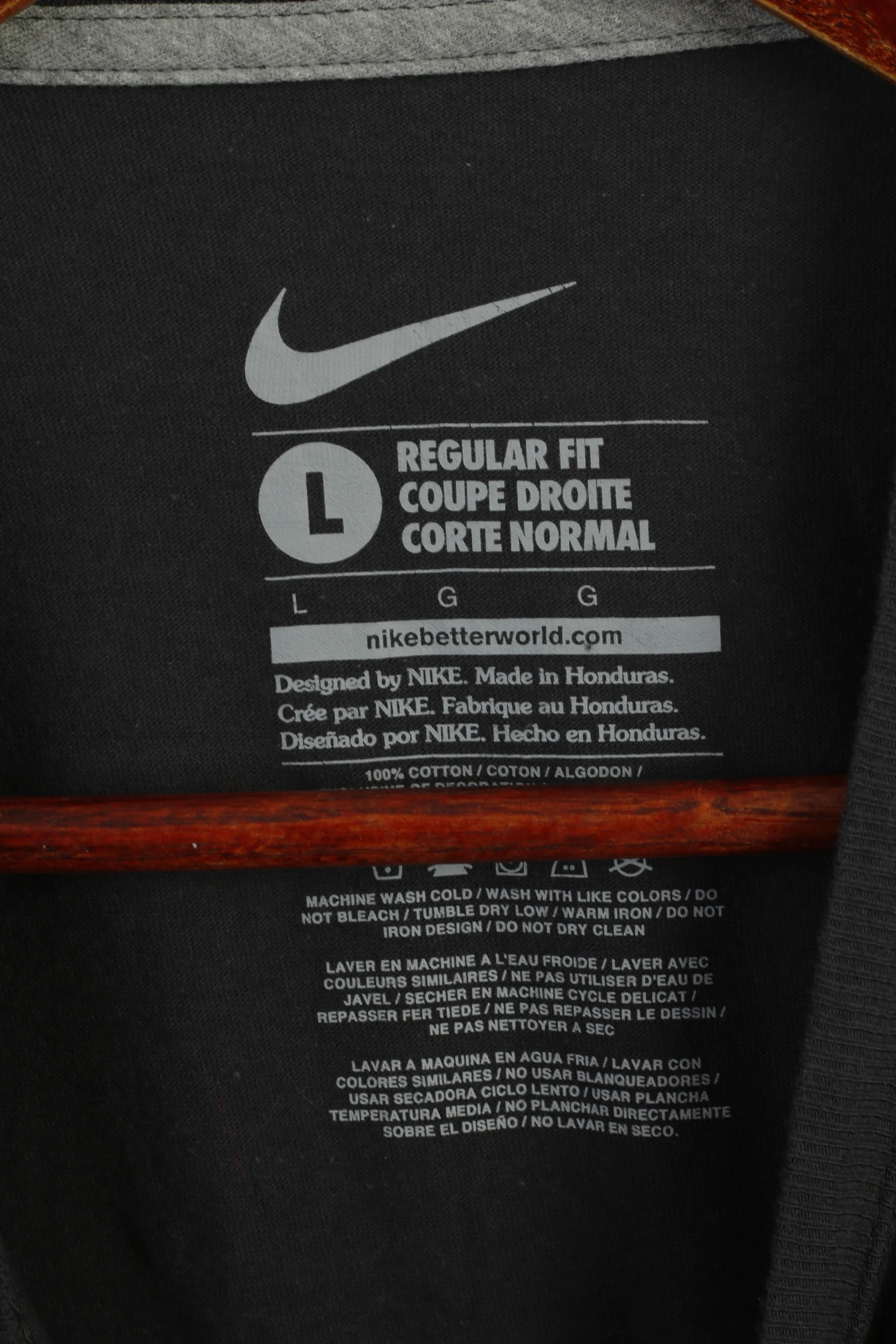 Nike Men M Shirt Grey Cotton Syracuse Basketball NCAA Sportswear Top - Image 4