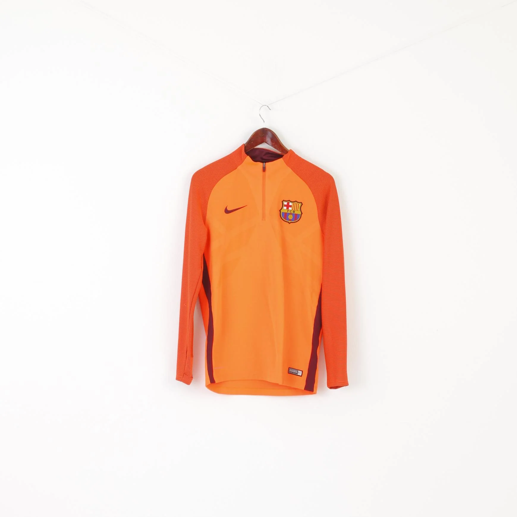 Nike Men M Shirt Neon Orange FC Barcelona Aeroswift Jersey Sportswear Top - Image 2