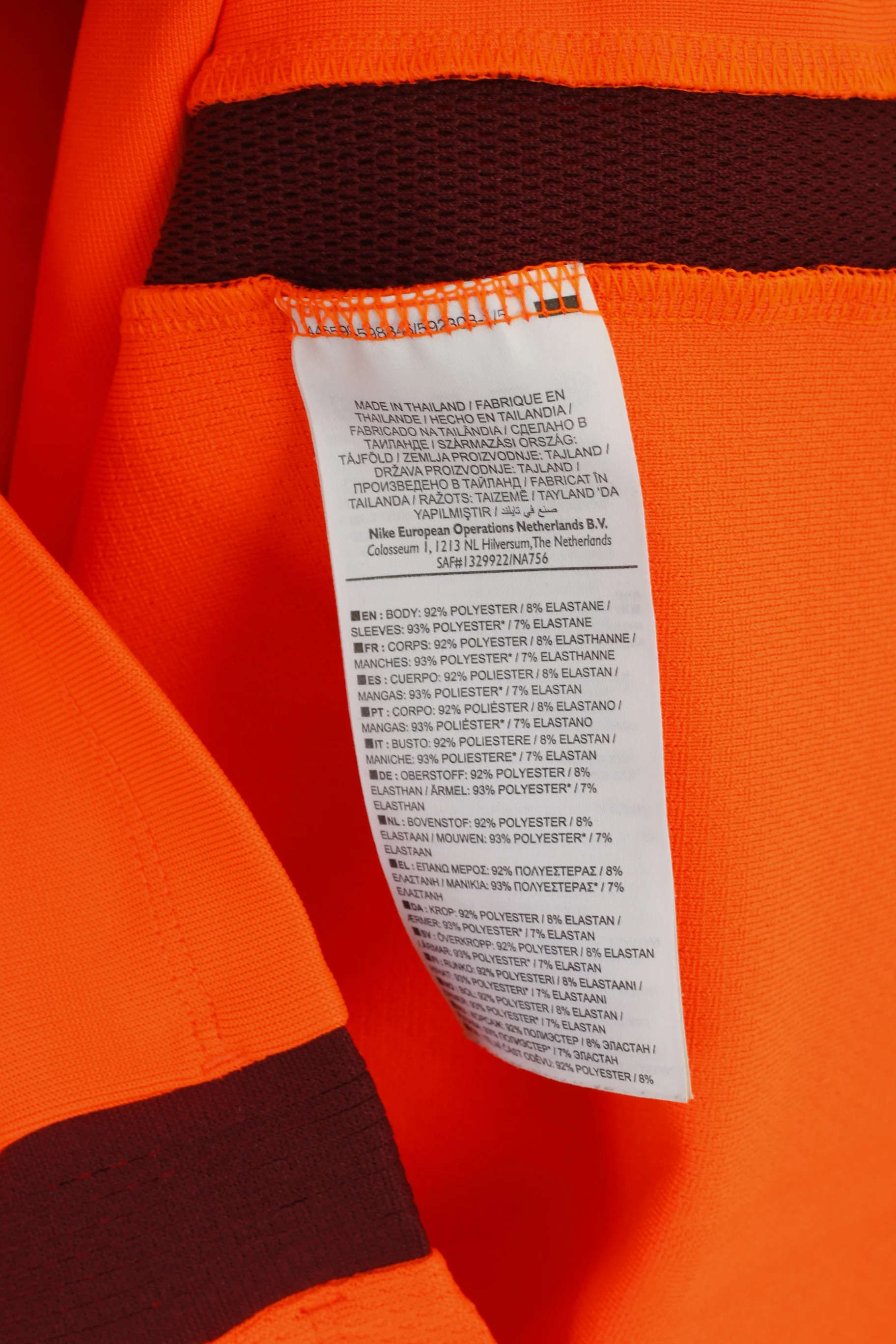 Nike Men M Shirt Neon Orange FC Barcelona Aeroswift Jersey Sportswear Top - Image 6