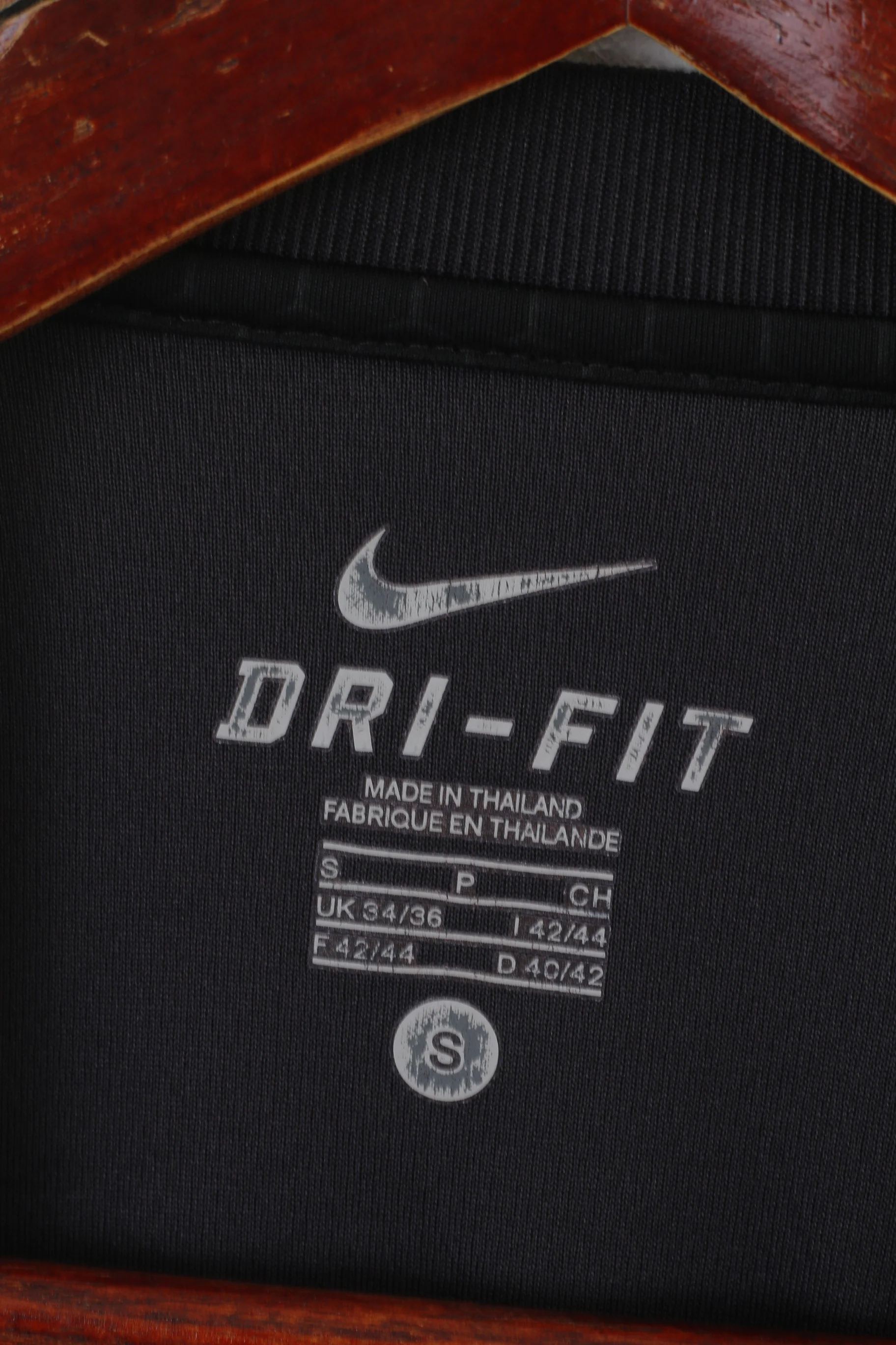 Nike Men S Shirt Black Dri-Fit Sportswear Football Total 90 Jersey Top - Image 4