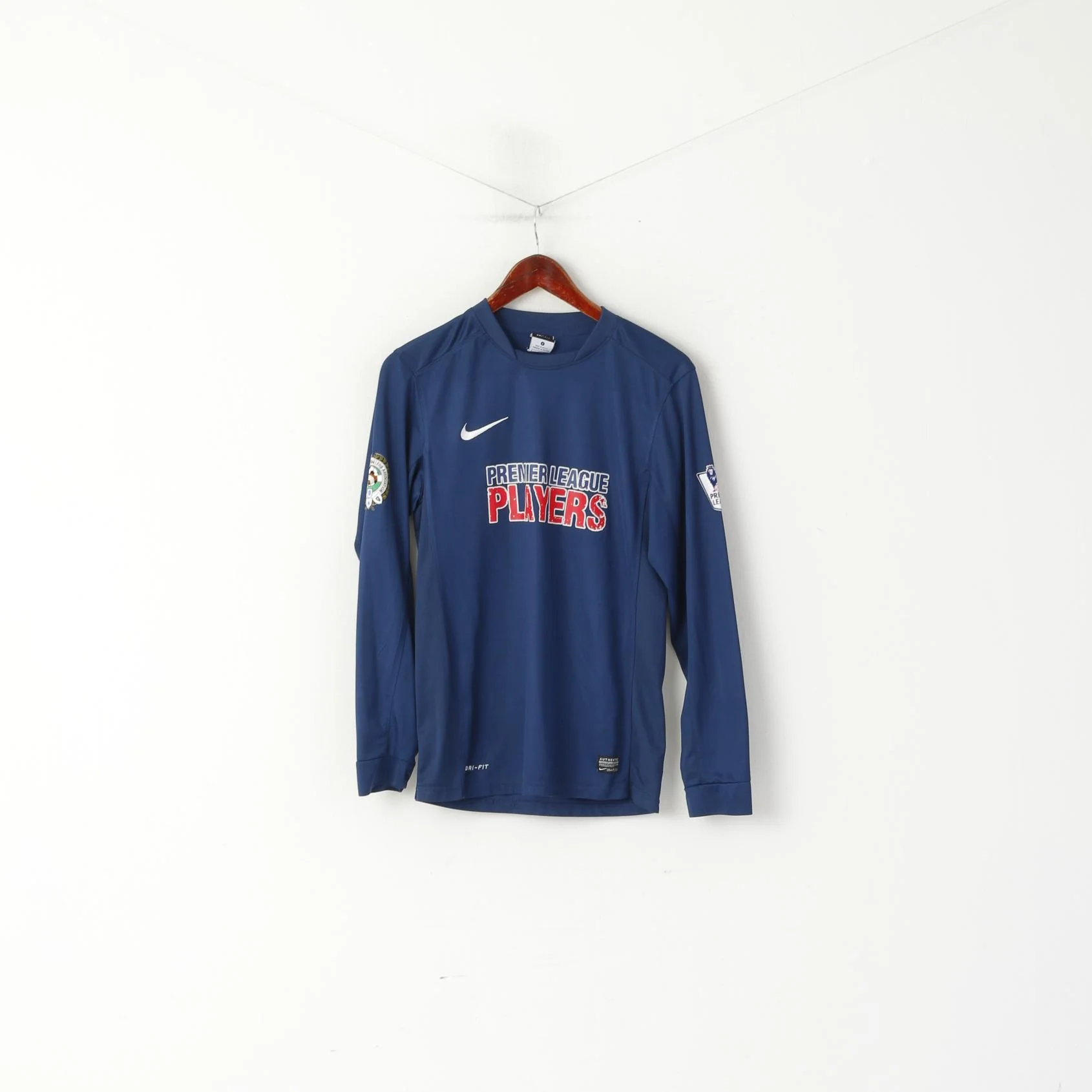 Nike Men S Shirt Navy Premier League Players Long Sleeve Footballers Association Top - Image 2