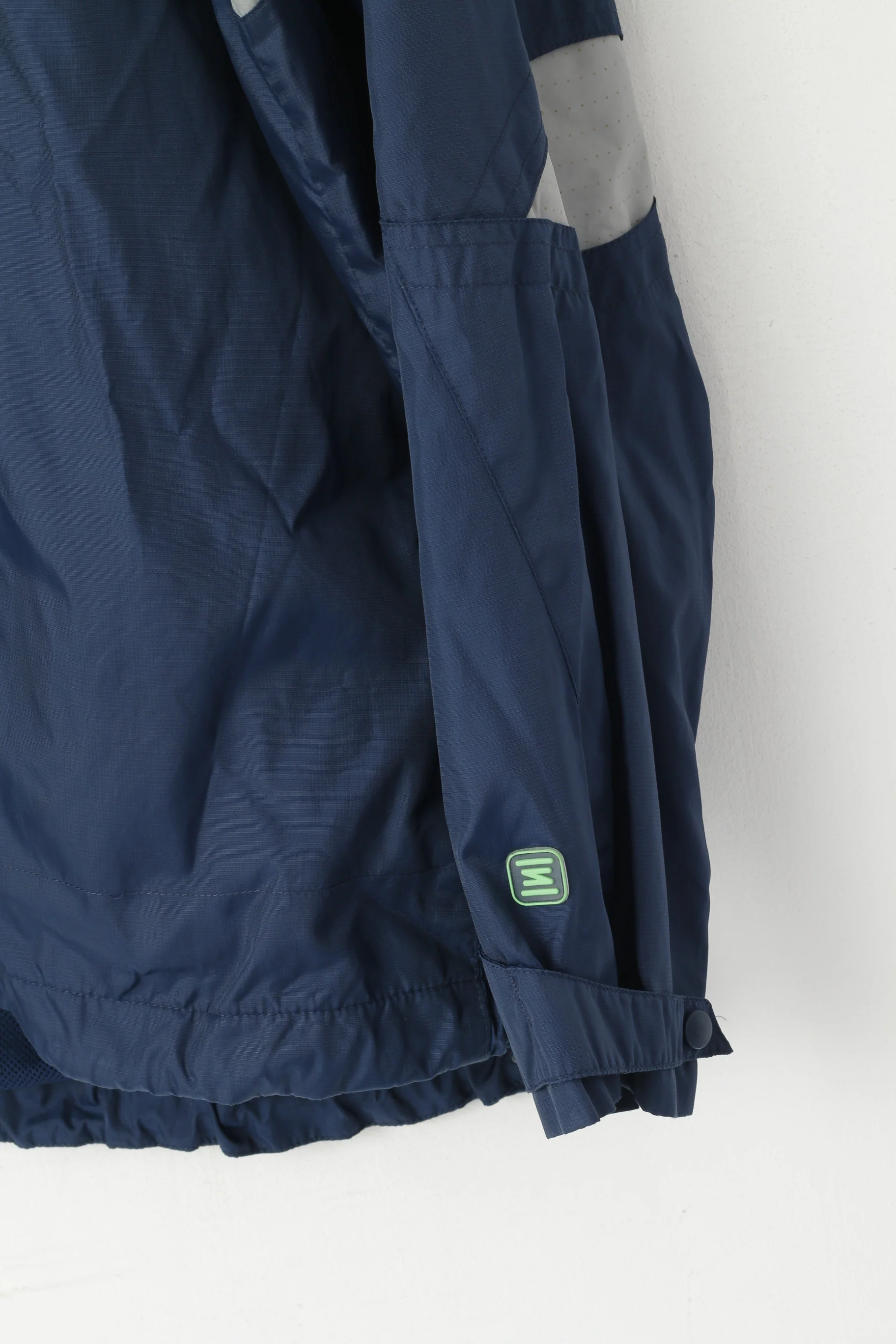 Nike Men XL 188 Jacket Navy Lightweight Vintage Run Sportswear Zip Up Top - Image 4