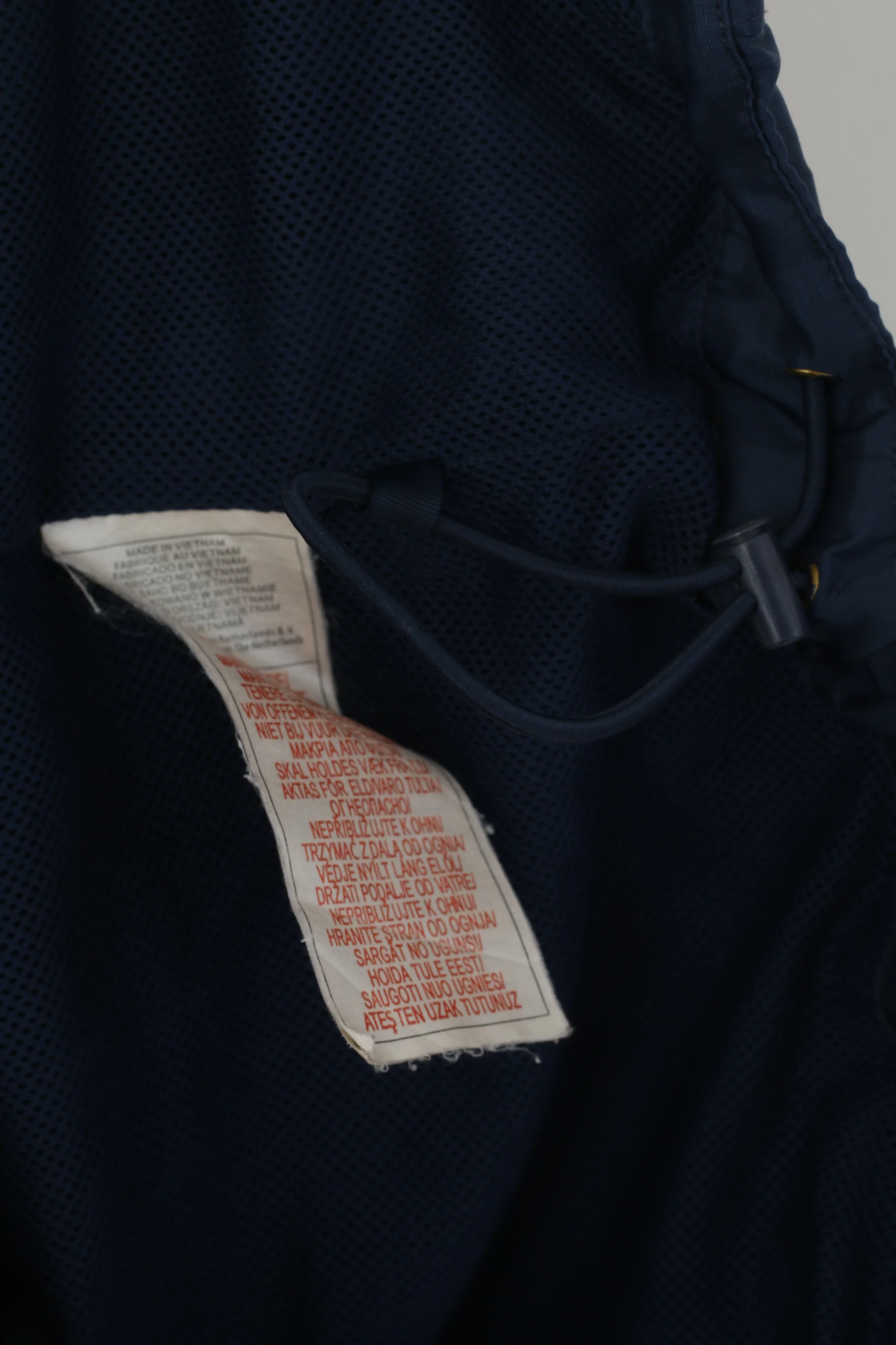 Nike Men XL 188 Jacket Navy Lightweight Vintage Run Sportswear Zip Up Top - Image 6