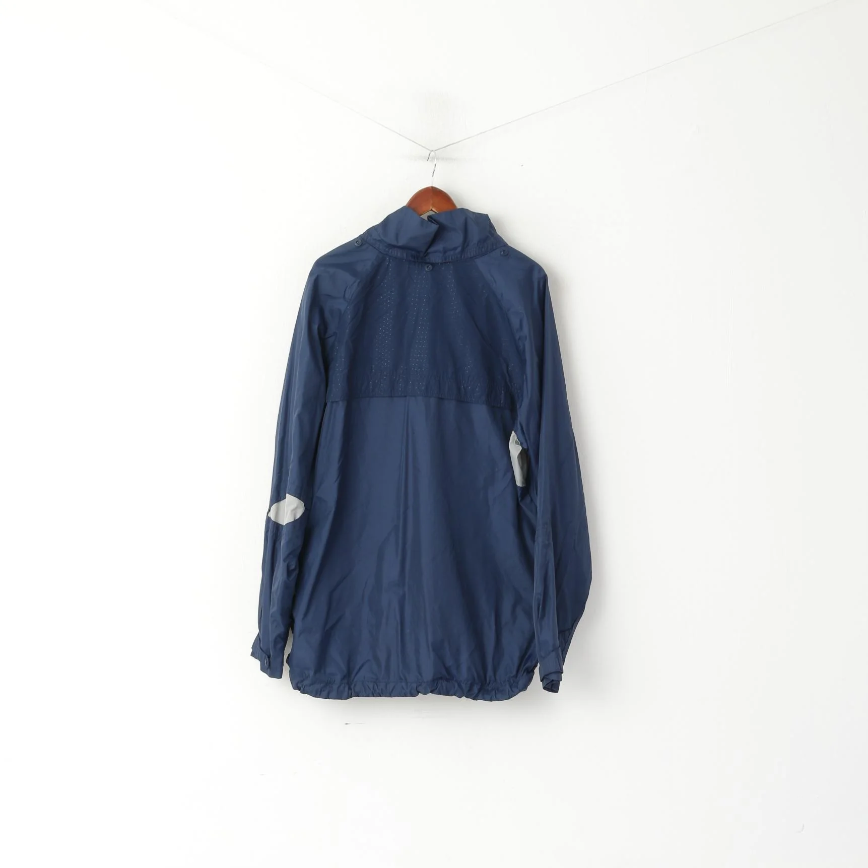 Nike Men XL 188 Jacket Navy Lightweight Vintage Run Sportswear Zip Up Top - Image 8