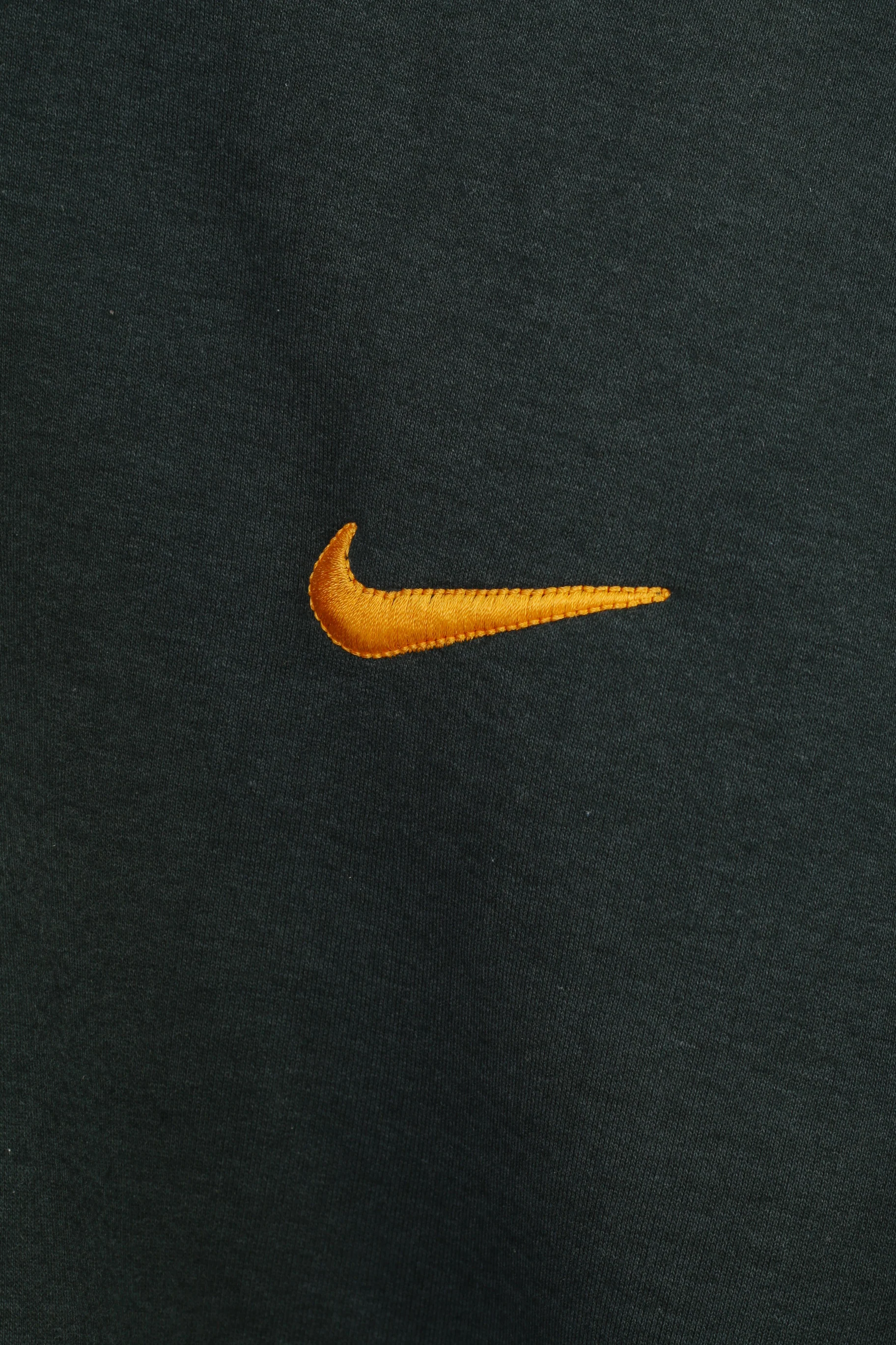 Nike Men XXL Sweatshirt V Neck Vintage 90s Cotton Green Hoodie Service Top - Image 4