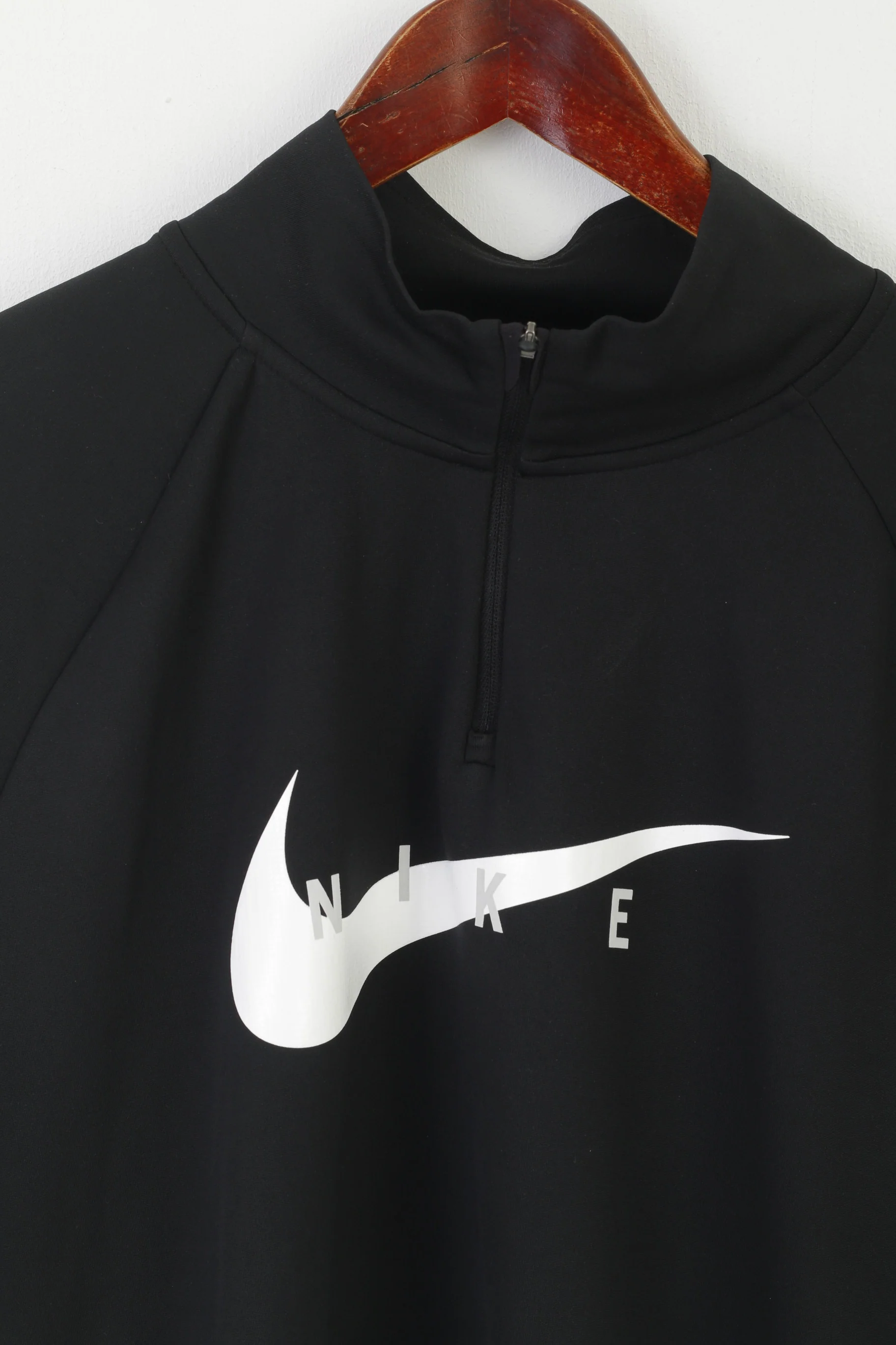 Nike Running Men L Shirt Black Dri-Fit Sportswear Active Long Sleeve Top - Image 2