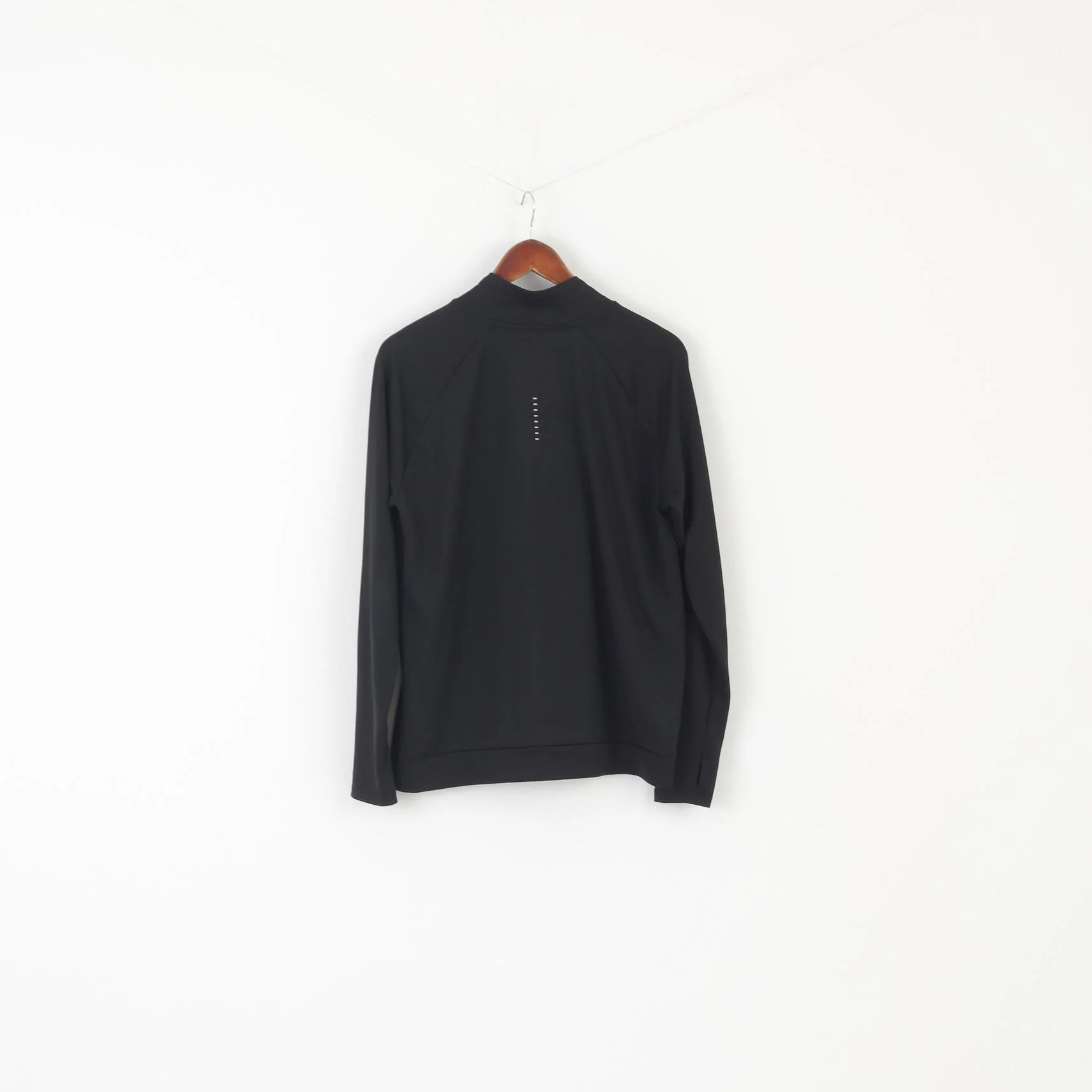 Nike Running Men L Shirt Black Dri-Fit Sportswear Active Long Sleeve Top - Image 7