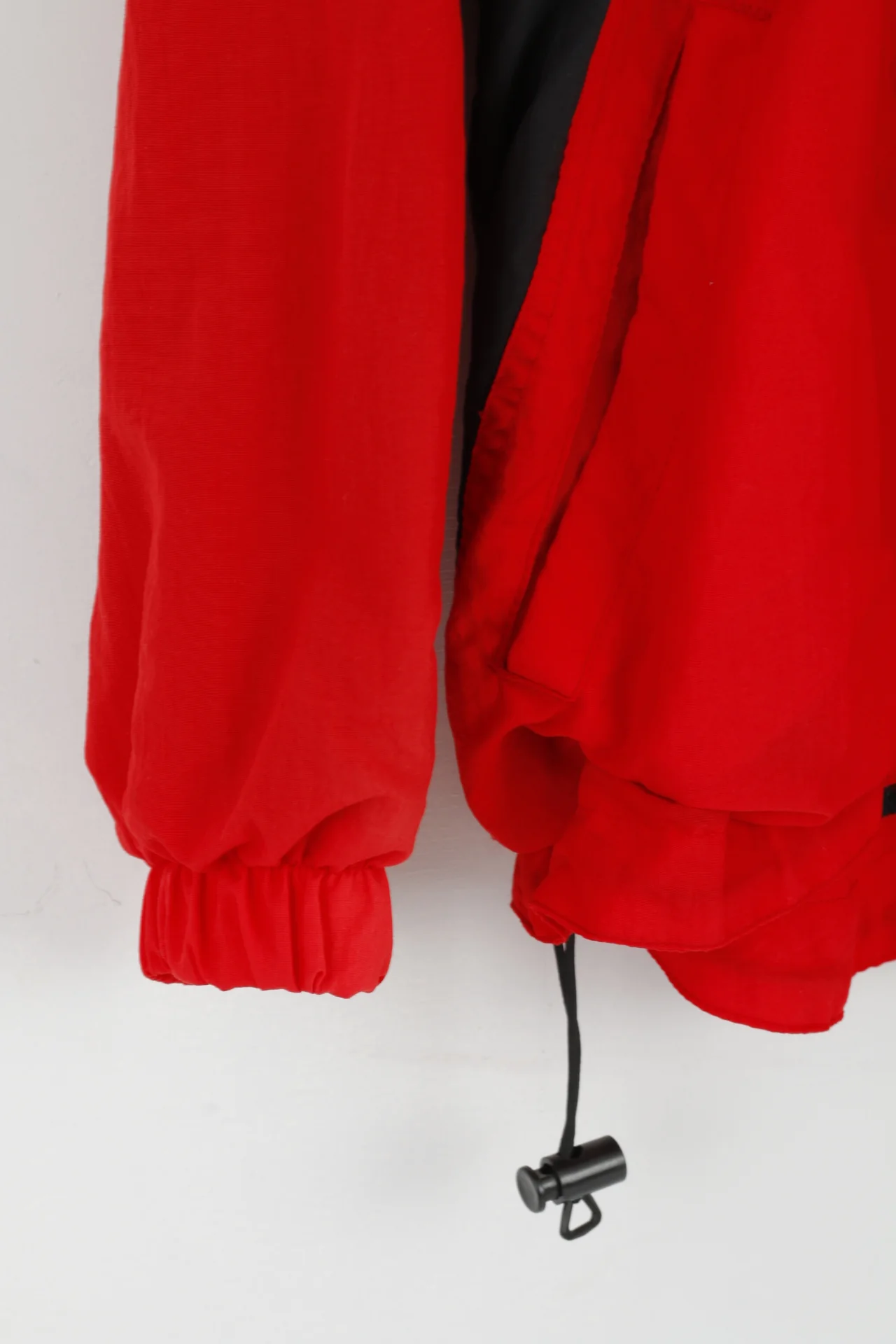 Nike Team Men L Jacket Red Nylon Out West Basketball Activewear Zip Up Top - Image 4