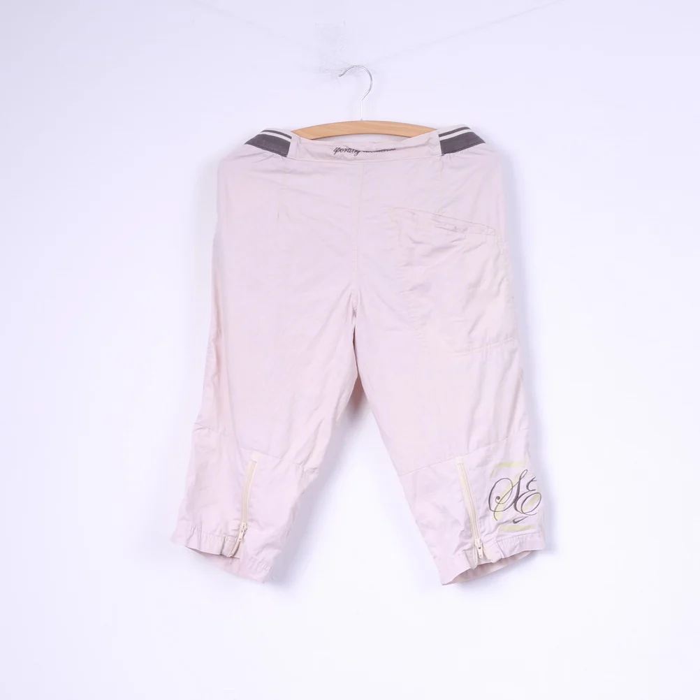 Nike Womens S 34/36 Capri Pants Pink Cotton Sportswear - Image 6