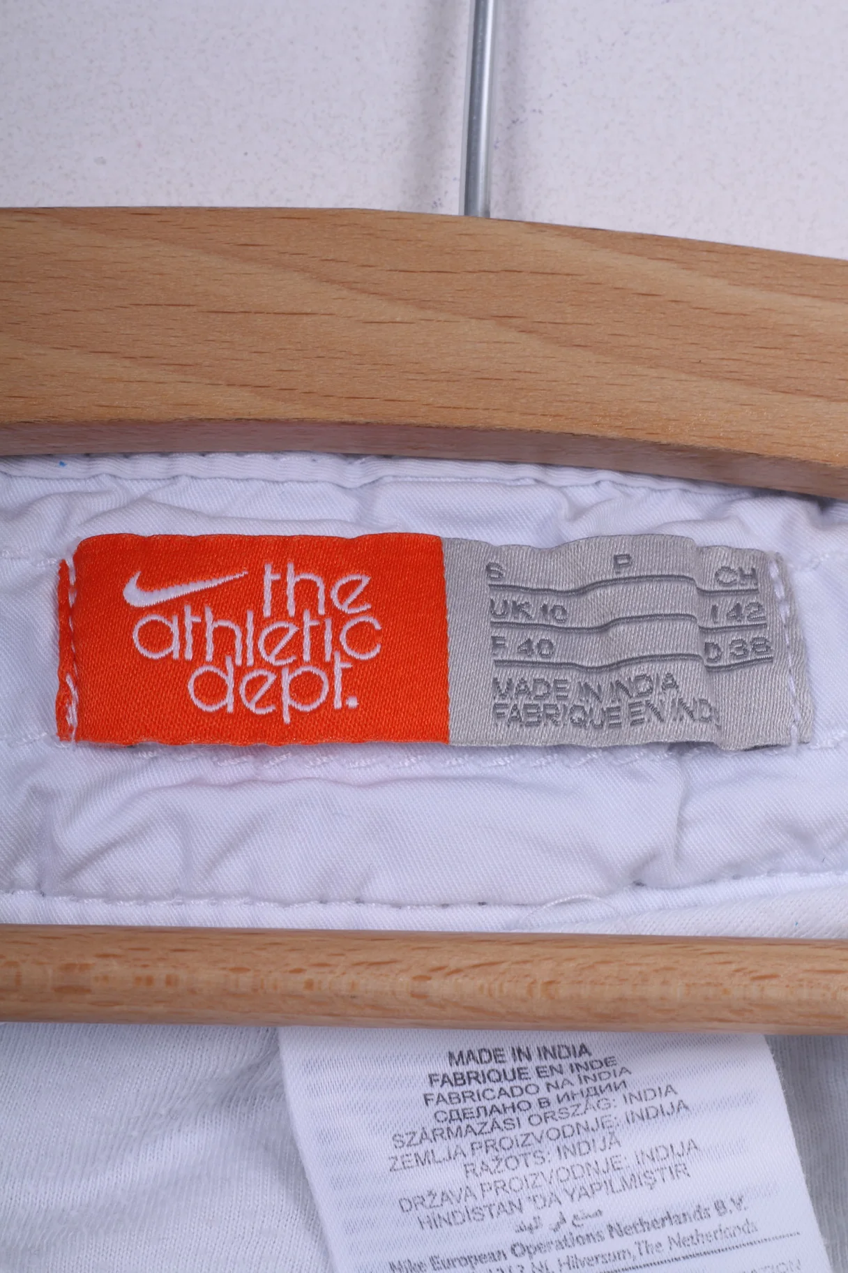 Nike Womens S 10 Lightweight Trousers Cotton White The Athletic Dept. - Image 3