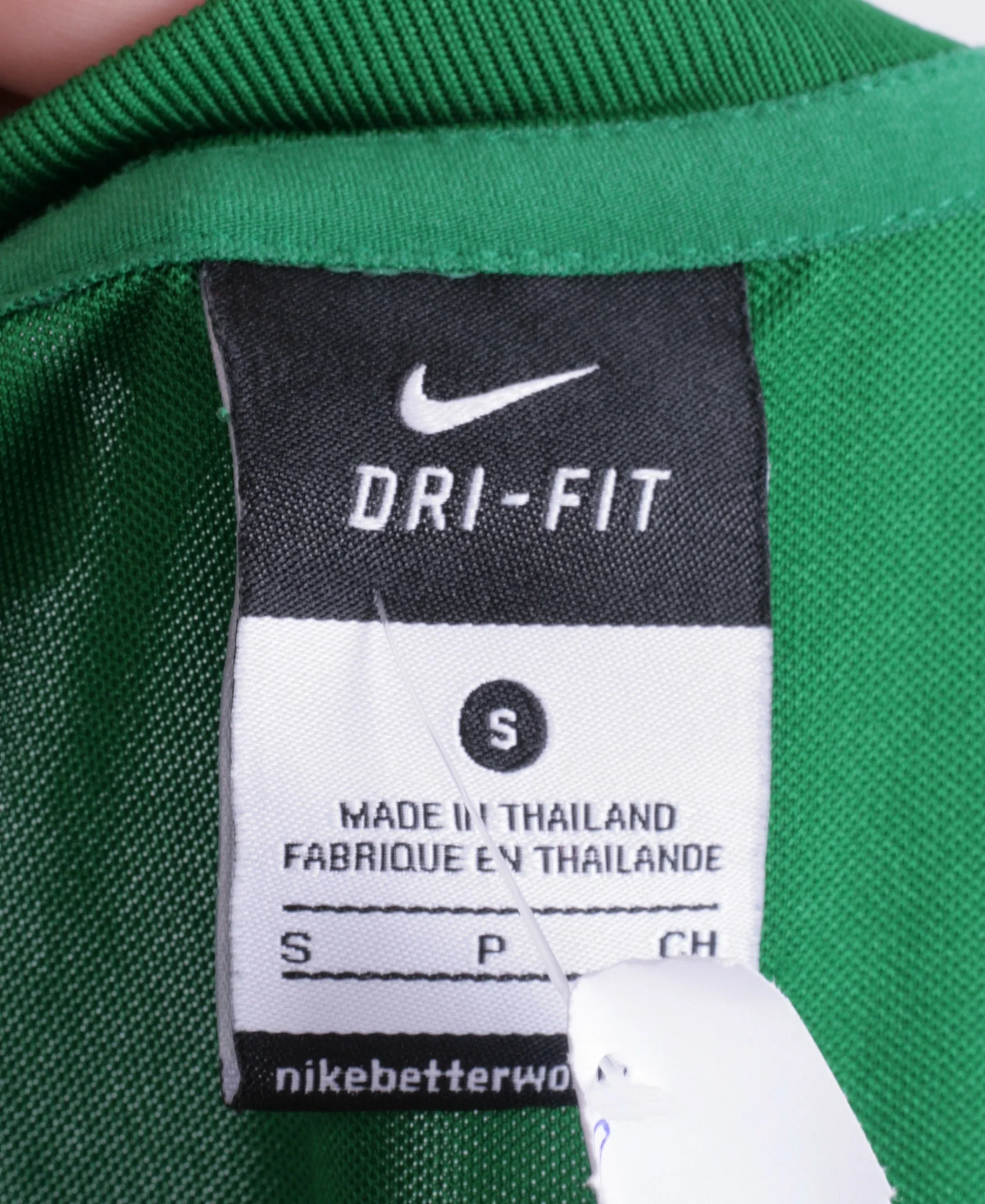 Nike Womens S Shirt Green Dri-Fit Sport Short Sleeve Football - Image 4