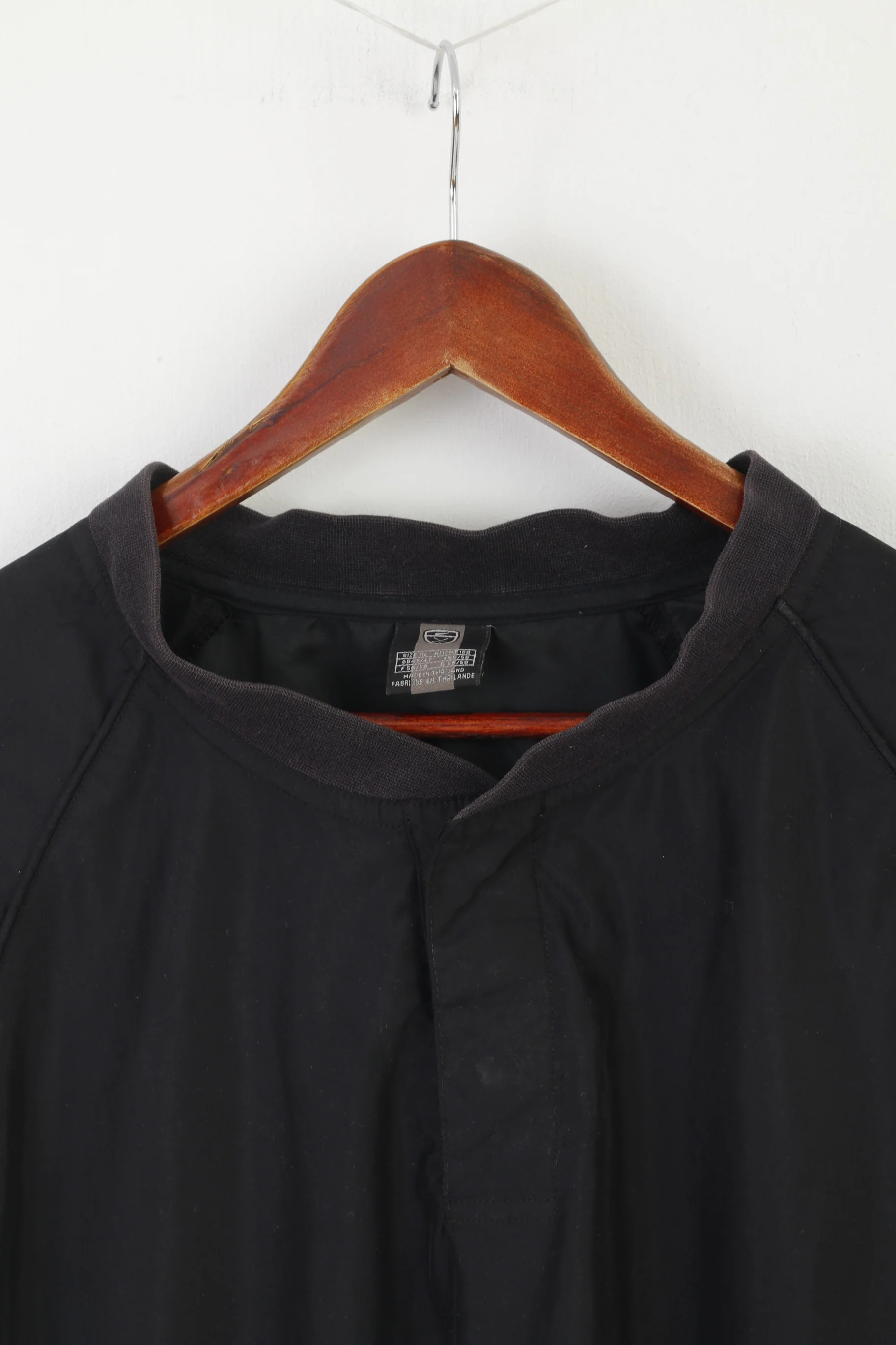 Nike Men XL Jacket Black Sportswear Vintage Activewear Pullover Golf Yop - Image 3